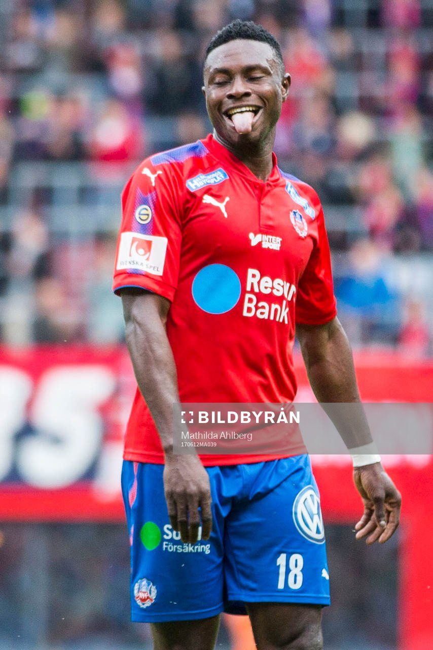 Helsingborgs Oke Akpoveta deppar