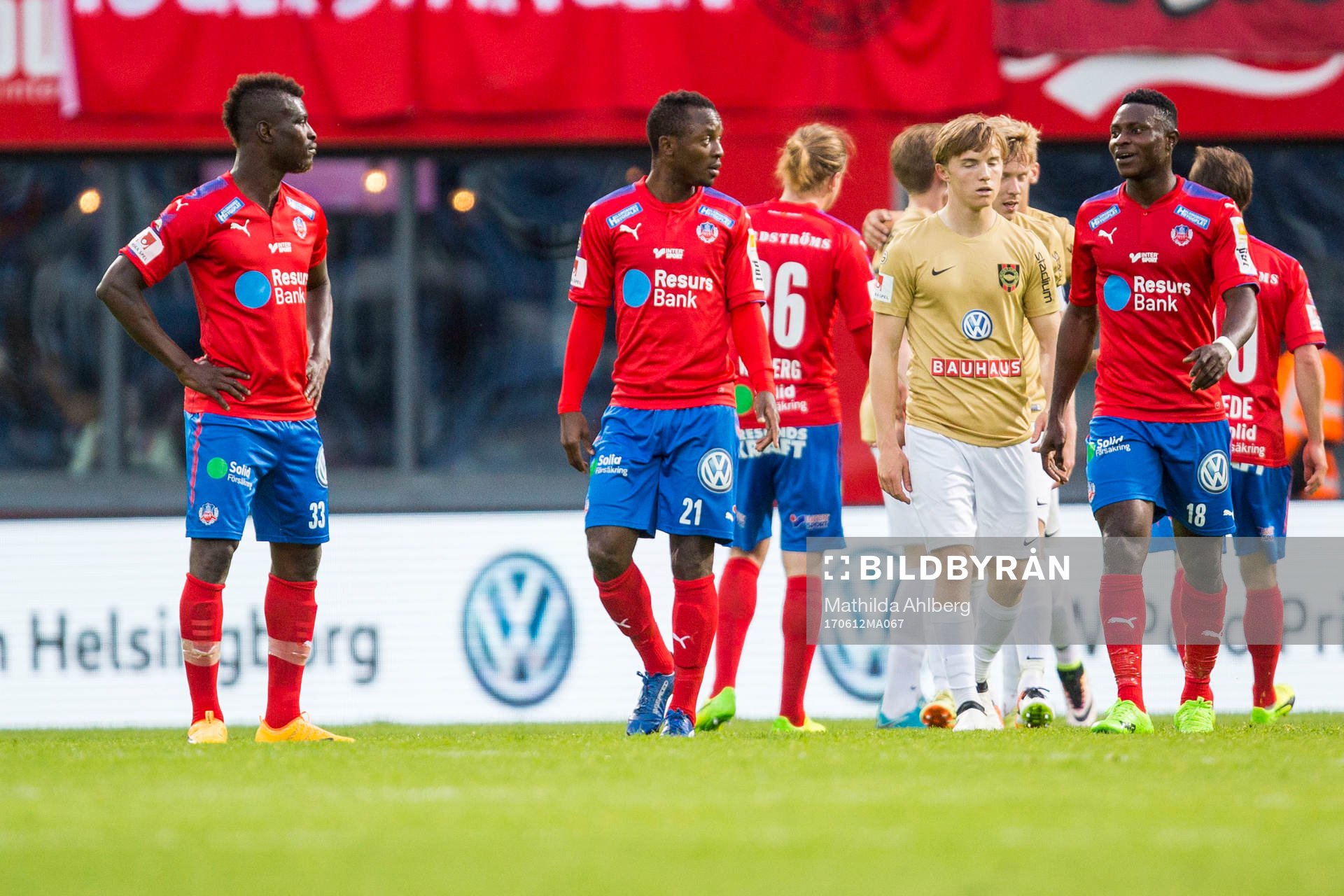 Helsingborgs spelare deppar