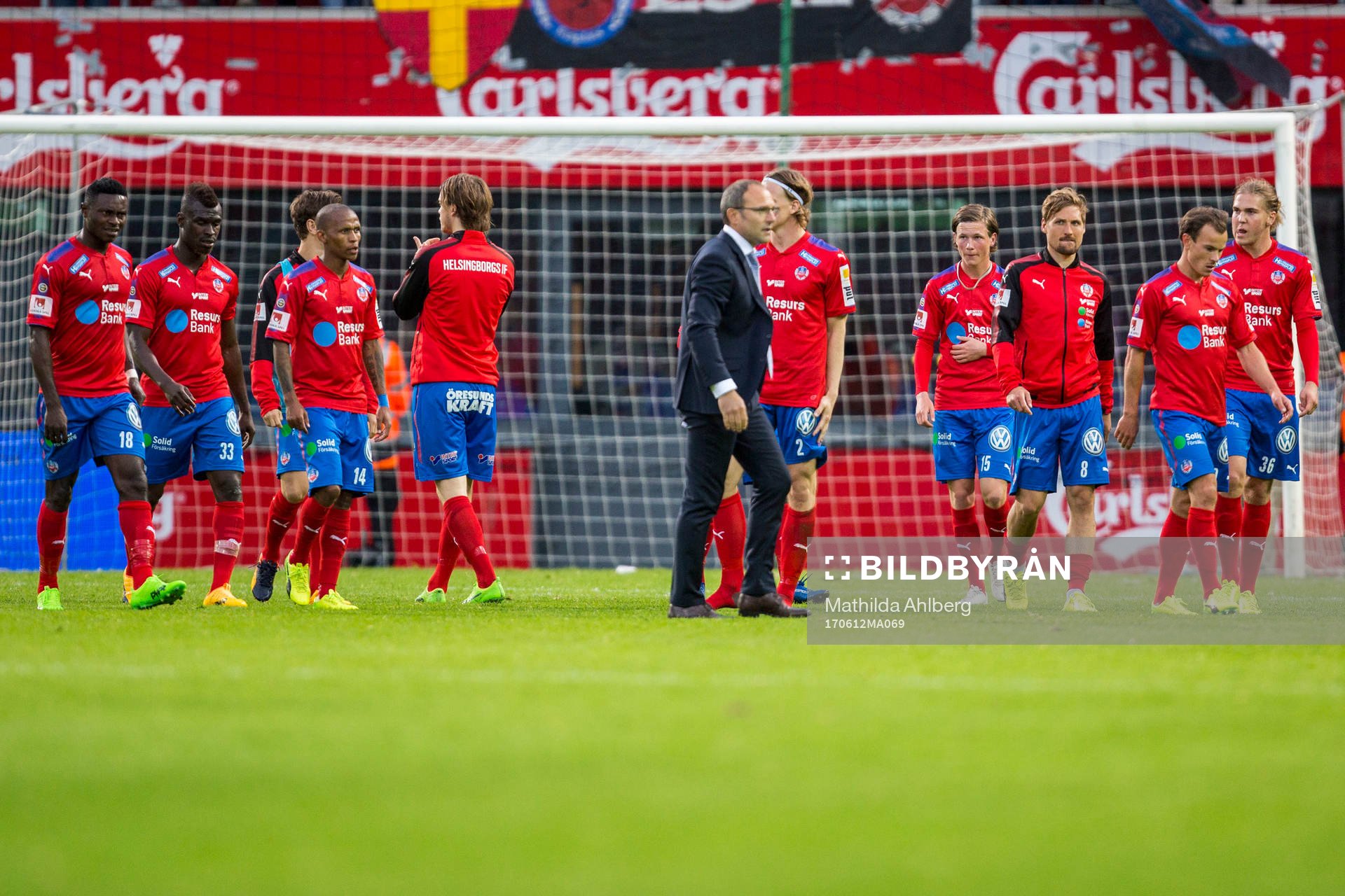 Helsingborgs spelare deppar