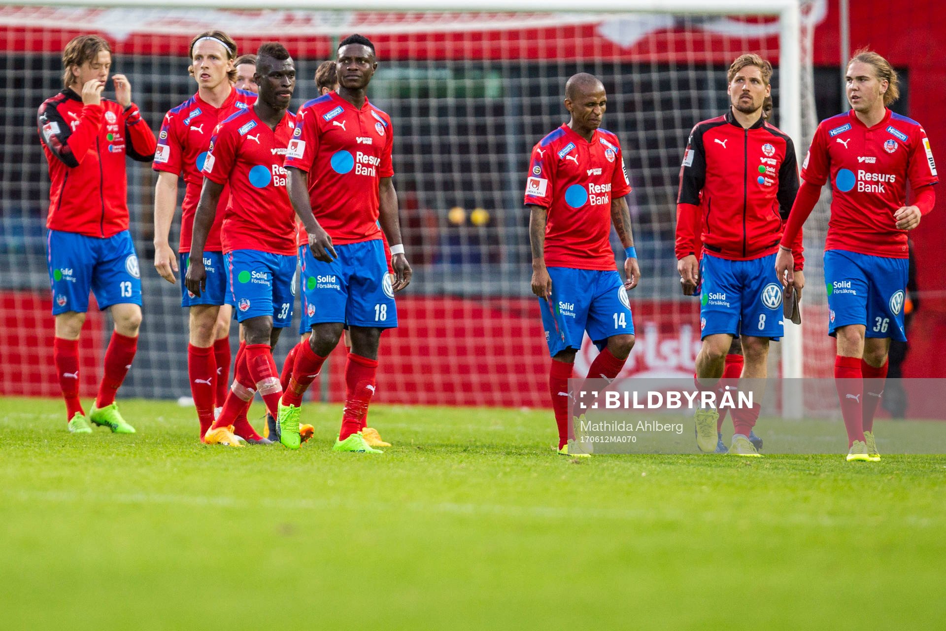 Helsingborgs spelare deppar