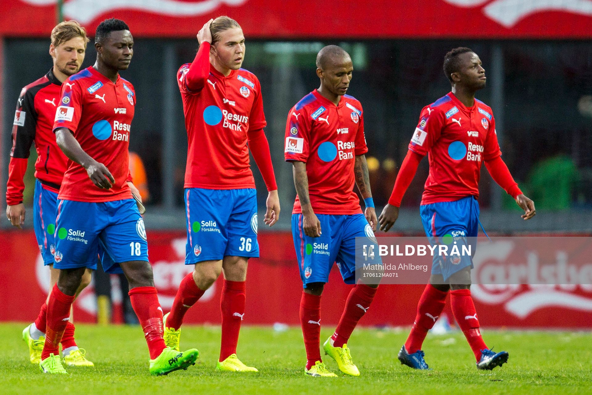Helsingborgs spelare deppar