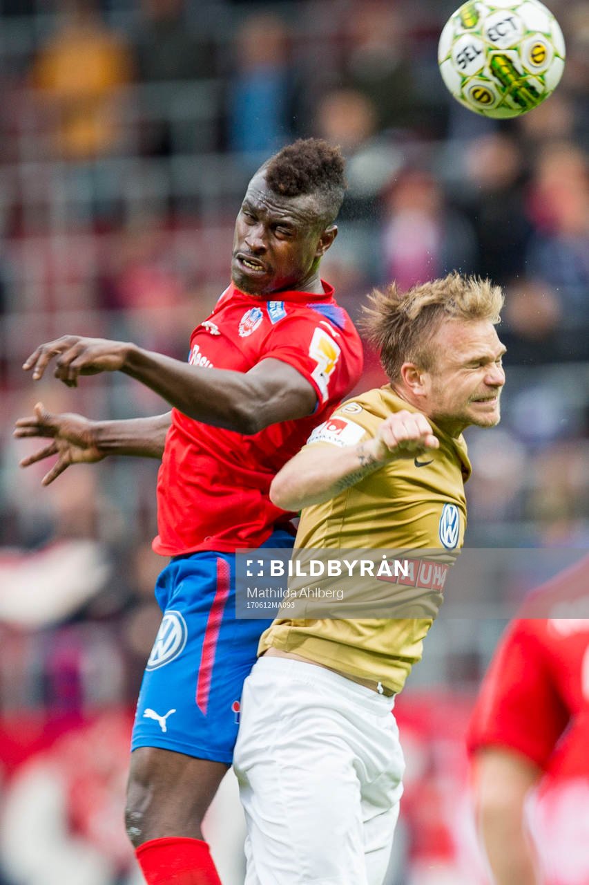 Helsingborgs Edwin Gyimah i nickduell