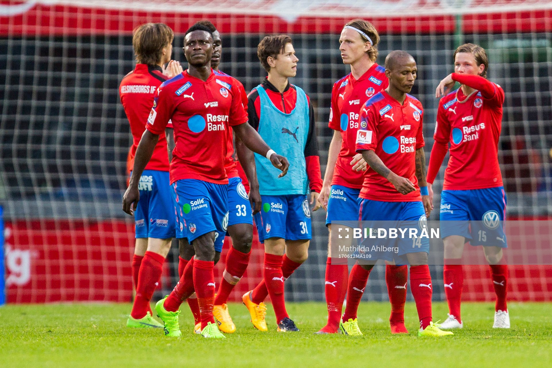Helsingborgs spelare deppar
