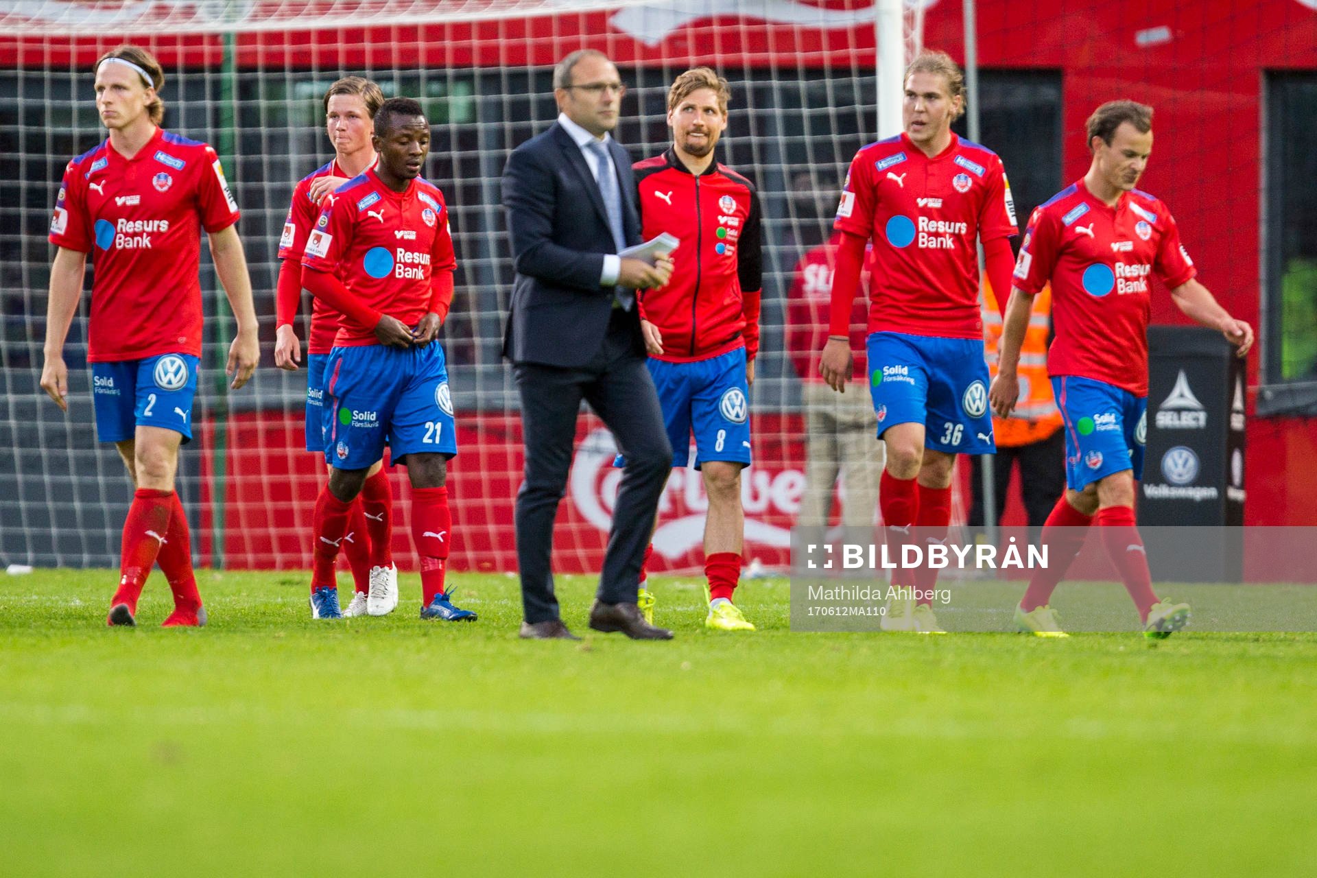 Helsingborgs spelare deppar
