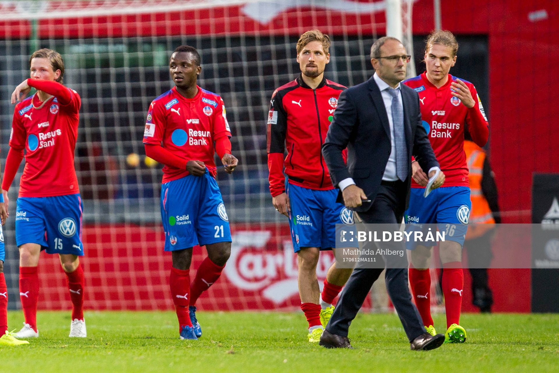 Helsingborgs spelare deppar