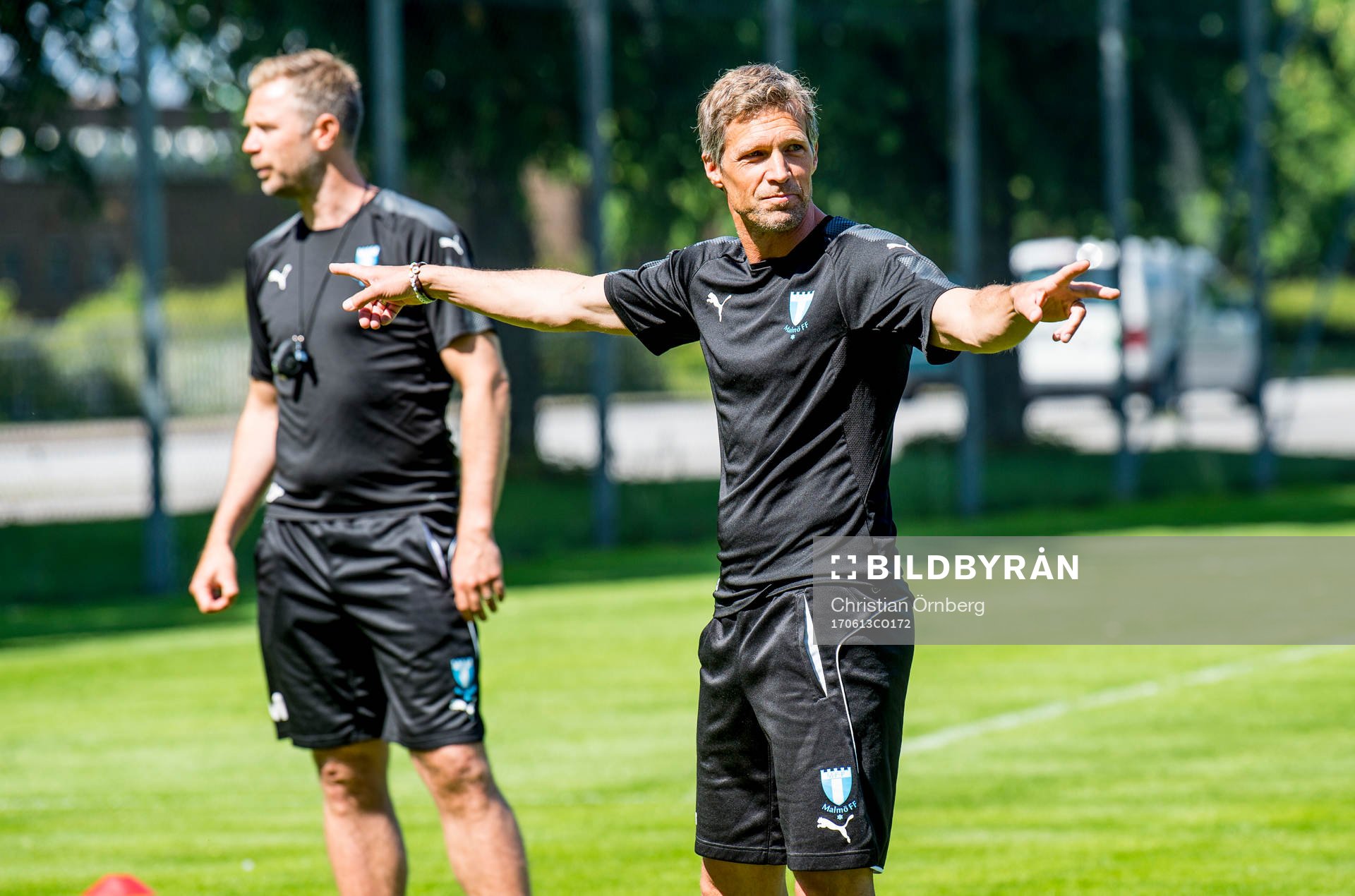 Tränare Magnus Pehrsson och assisterande tränare Jens