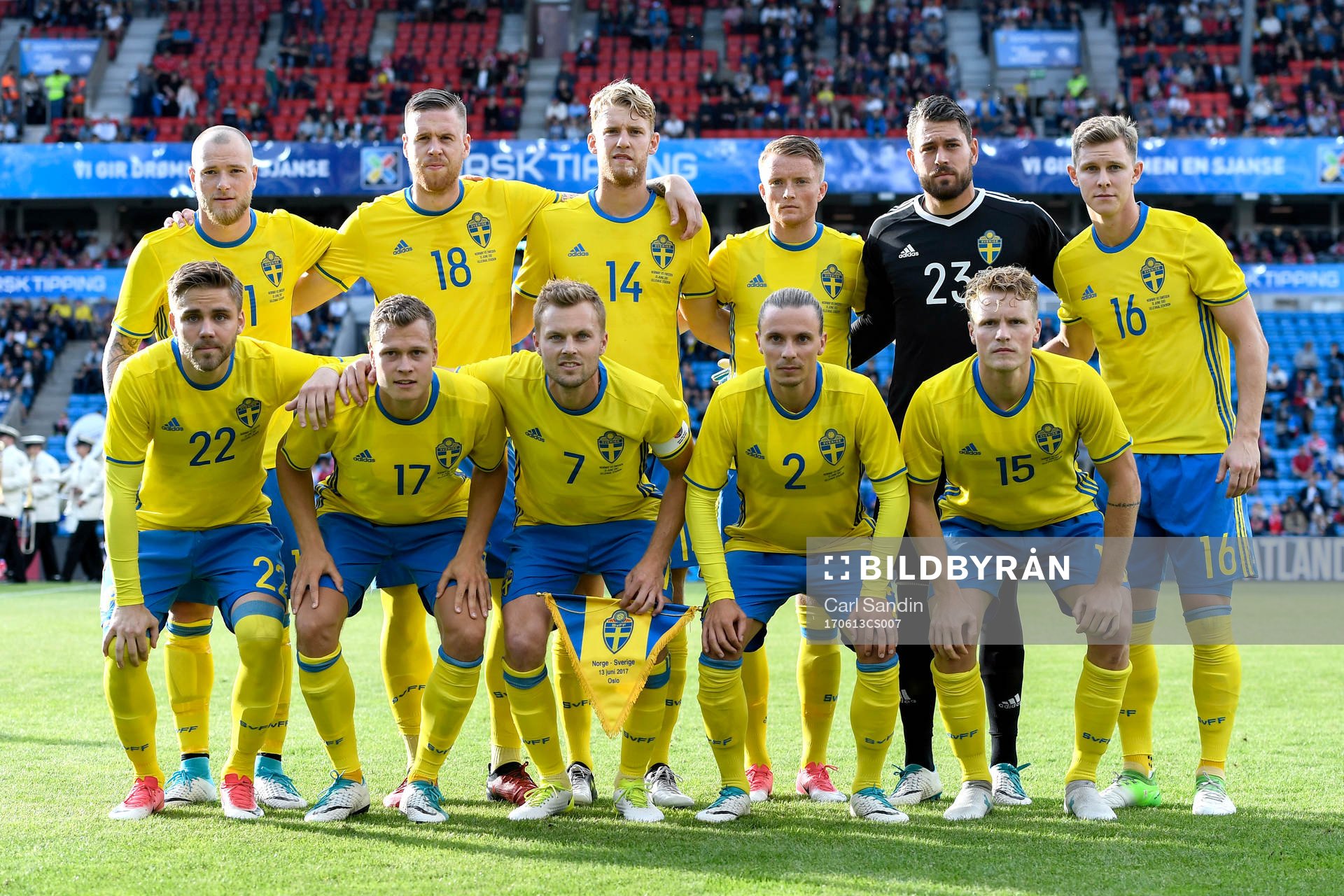 Sveriges startelva, John Guidetti, Pontus Jansson, Filip