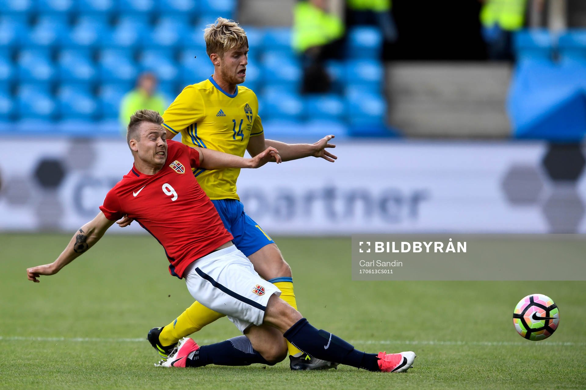 Norges Alexander Toft Söderlund och Sveriges Filip Helander