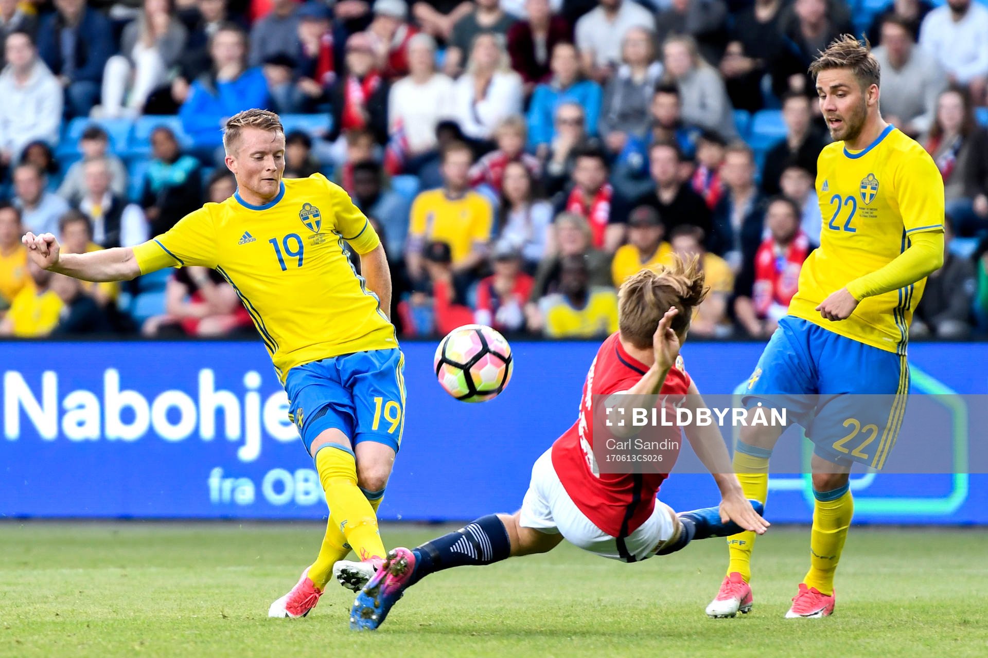 Sveriges Sam Larsson och Christoffer Nyman oroar