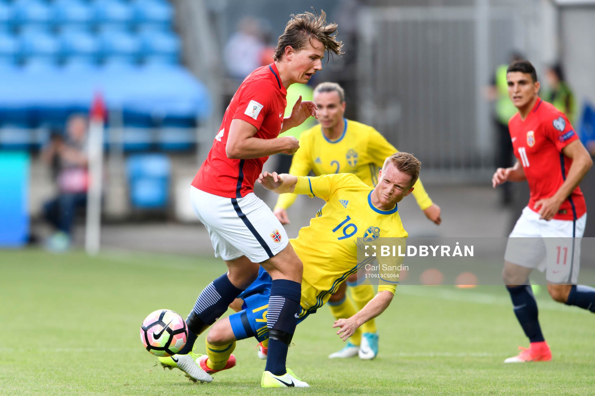 Norges Sander Gard Bolin Berge Sveriges Sam Larsson