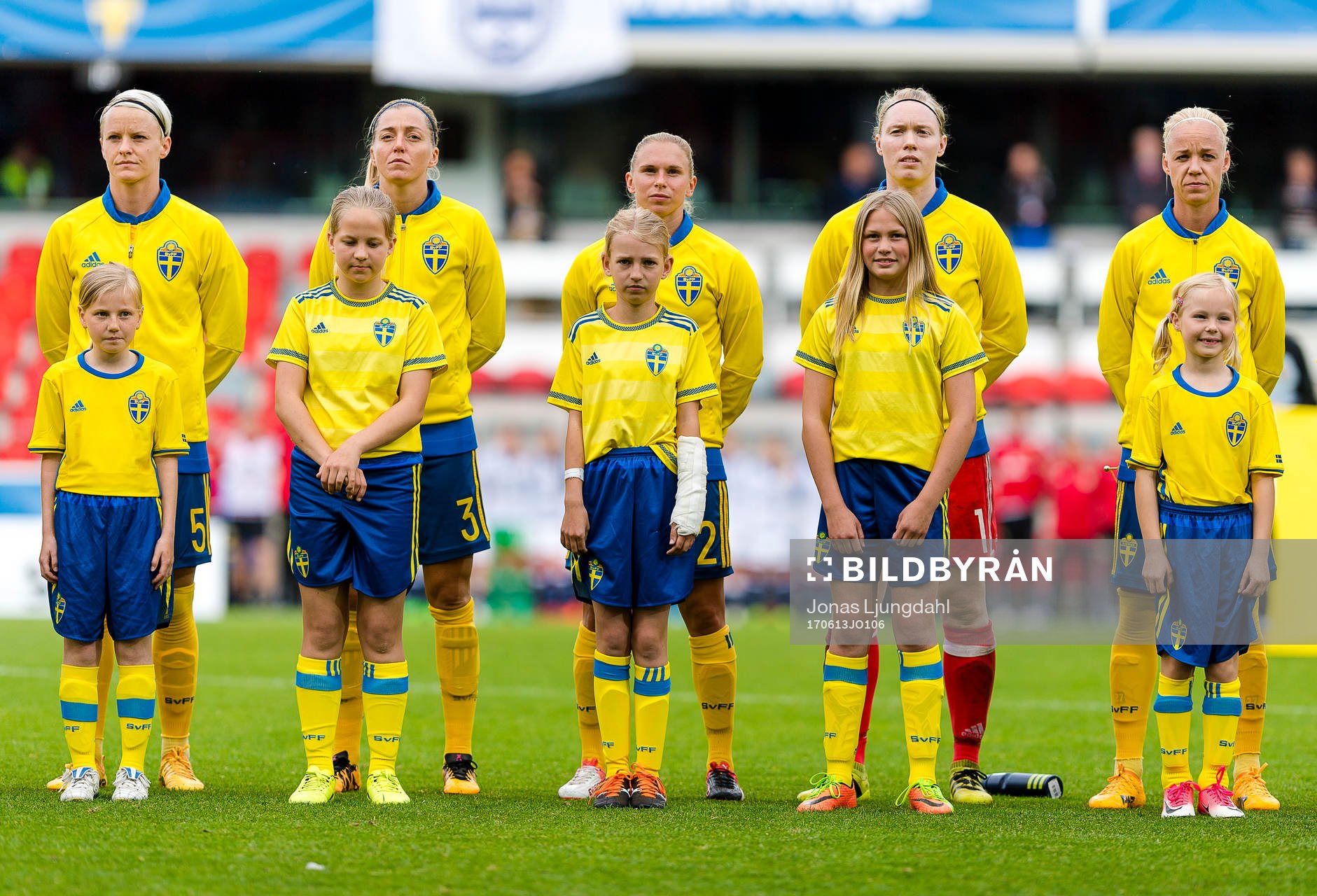 Sveriges Nilla Fischer, Linda Sembrant, Jonna Andersson,