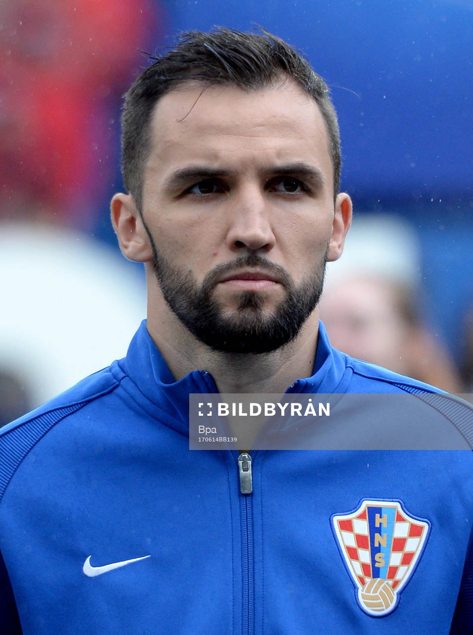Fotboll, VM 2018, Porträtt, Kroatien: Milan Badelj poserar för ett porträtt den 14 juni 2017 i Kroatien