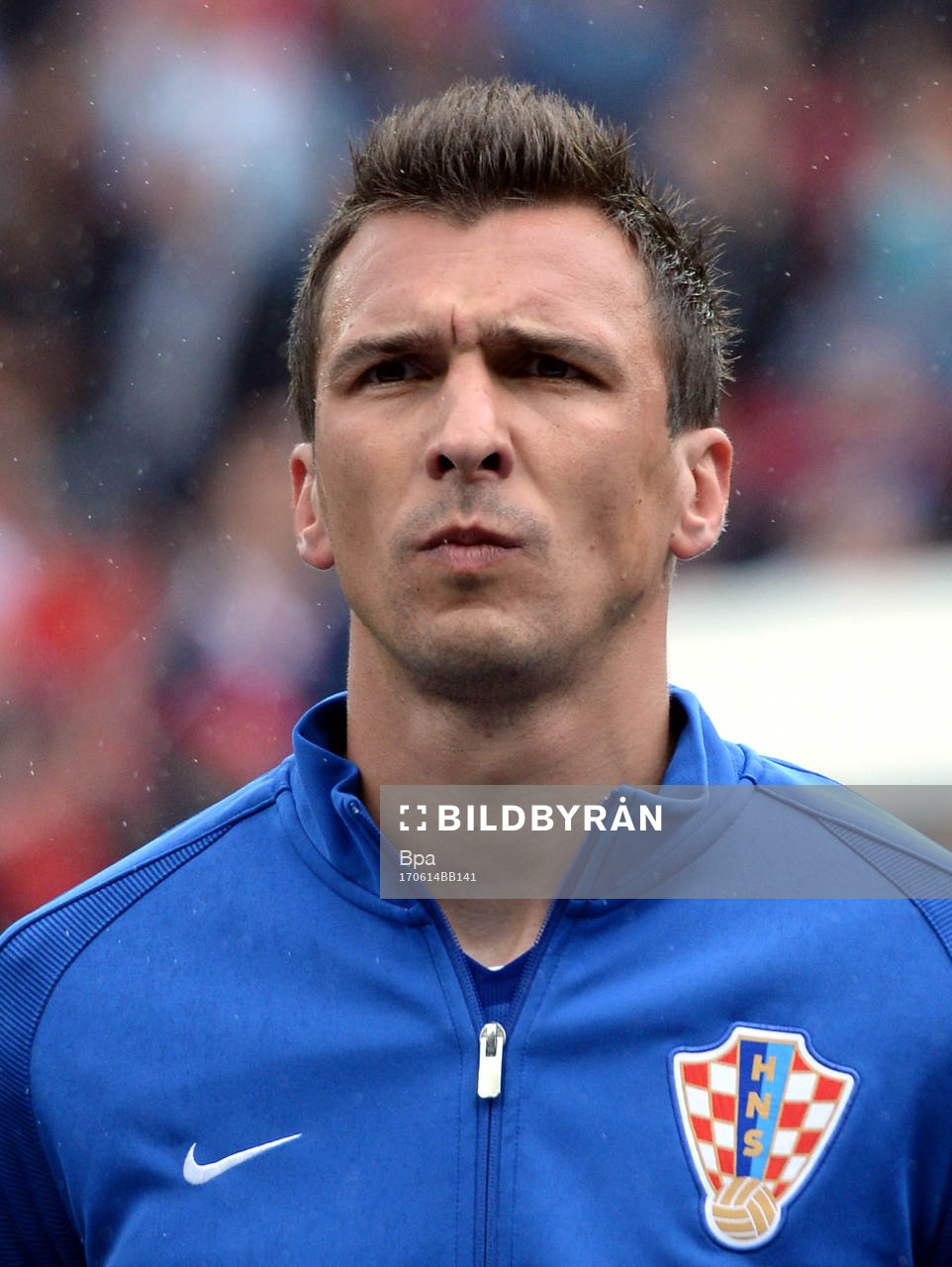 Fotboll, VM 2018, Porträtt, Kroatien: Mario Mandzukic poserar för ett porträtt den 14 juni 2017 i Kroatien