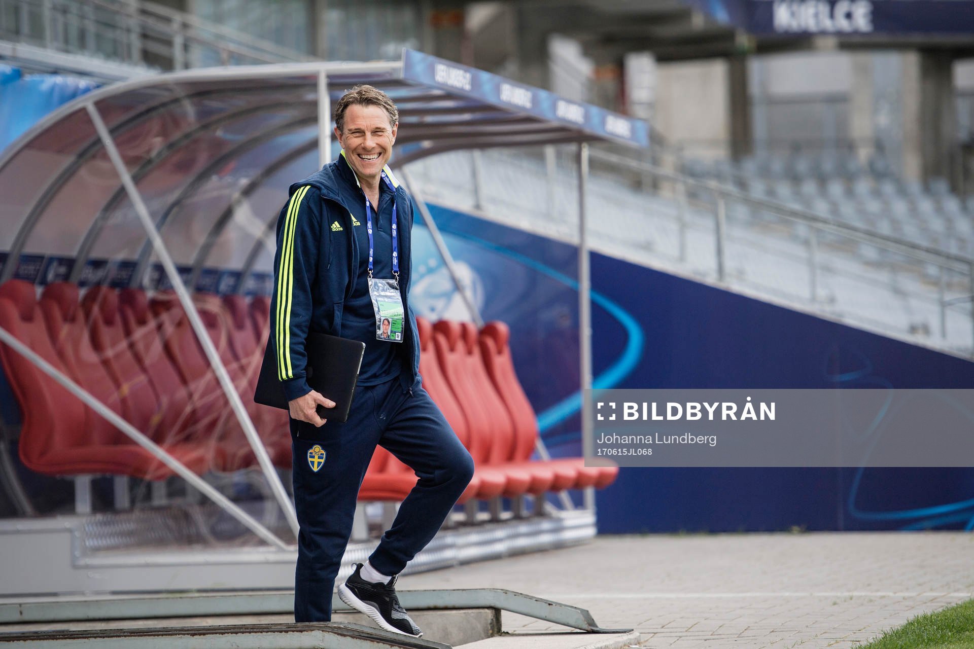 förbundskapten Håkan Ericson på Arena Kielce