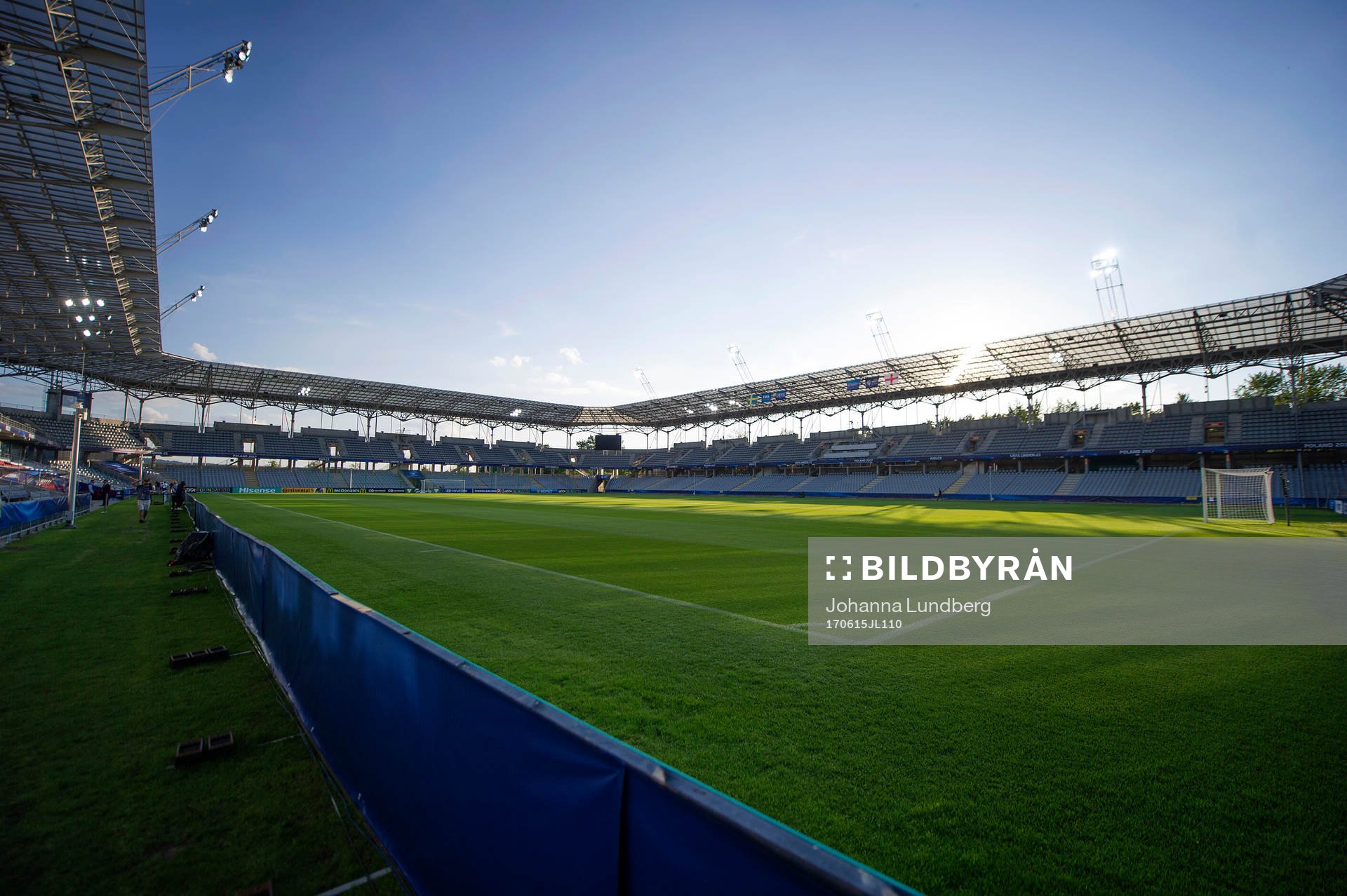 Englands spelare på Arena Kielce