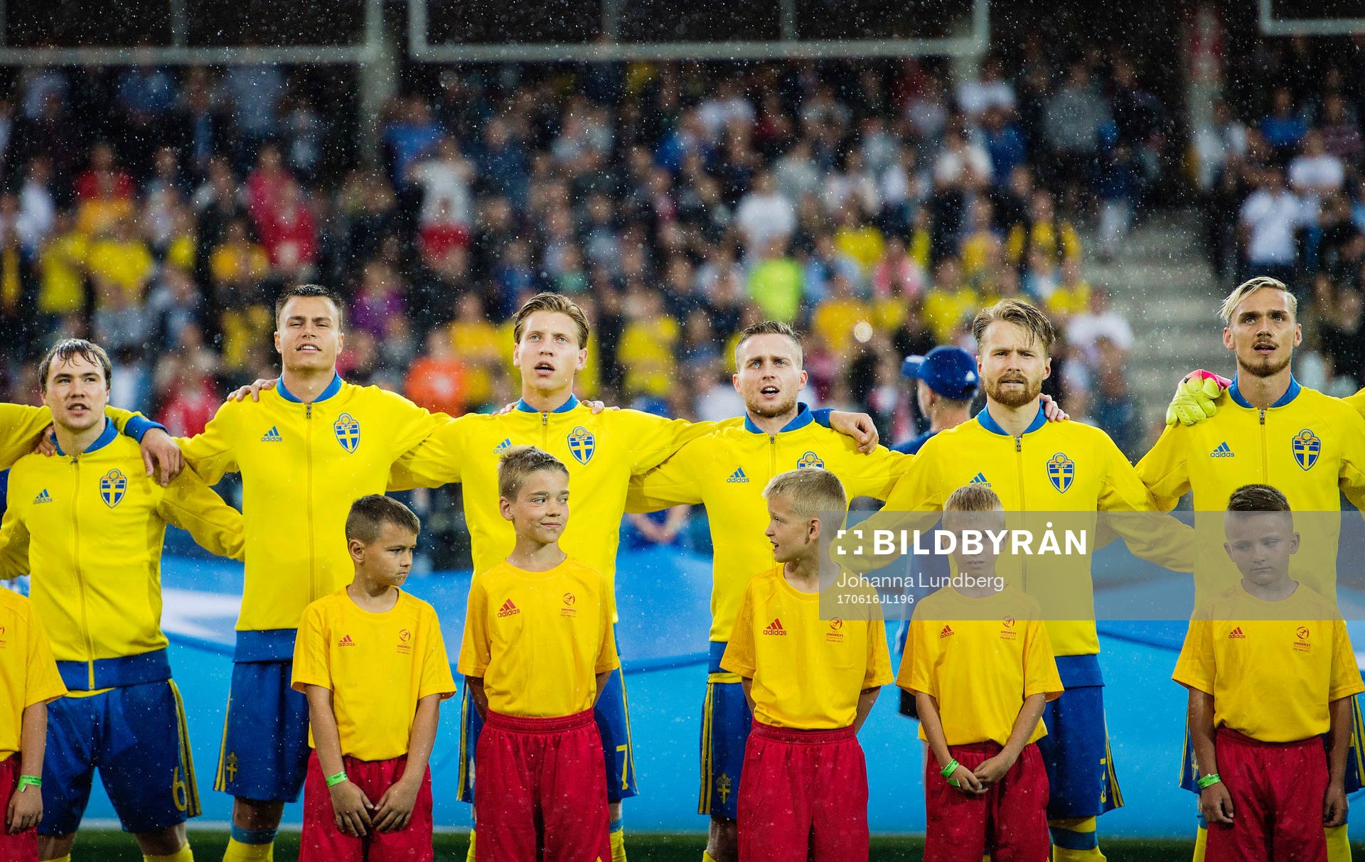 Sveriges  Simon Tibbling, Melker Hallberg och Alexander