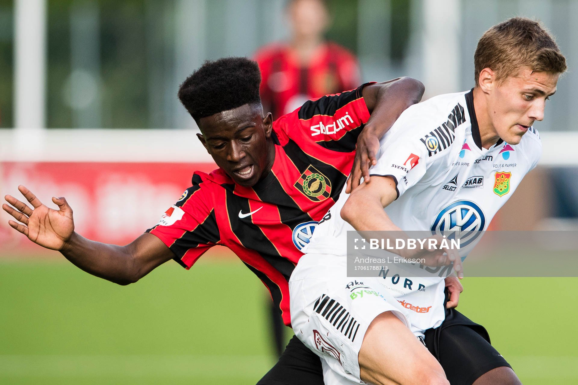 Brommapojkarnas Jack Lahne och GAIS Erik Westermark