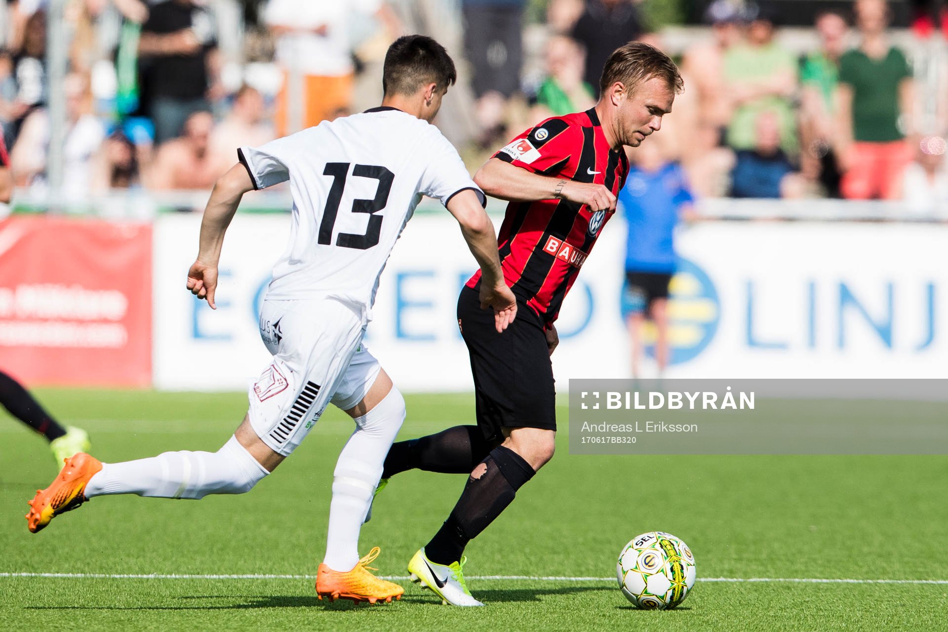 GAIS Emin Grozdanic jagar Brommapojkarnas Christopher