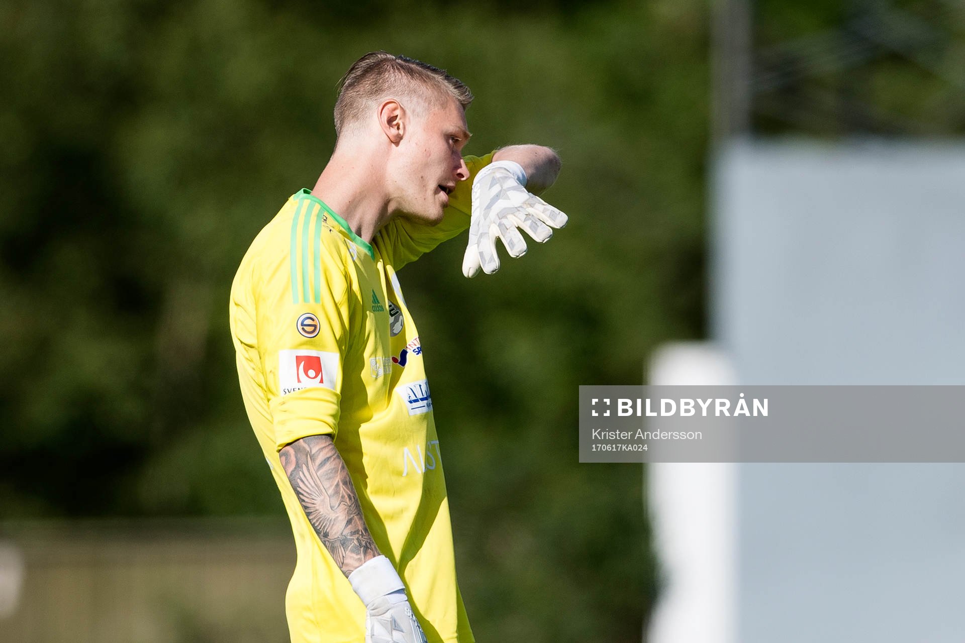Degerfors målvakt Jesse Öst deppar