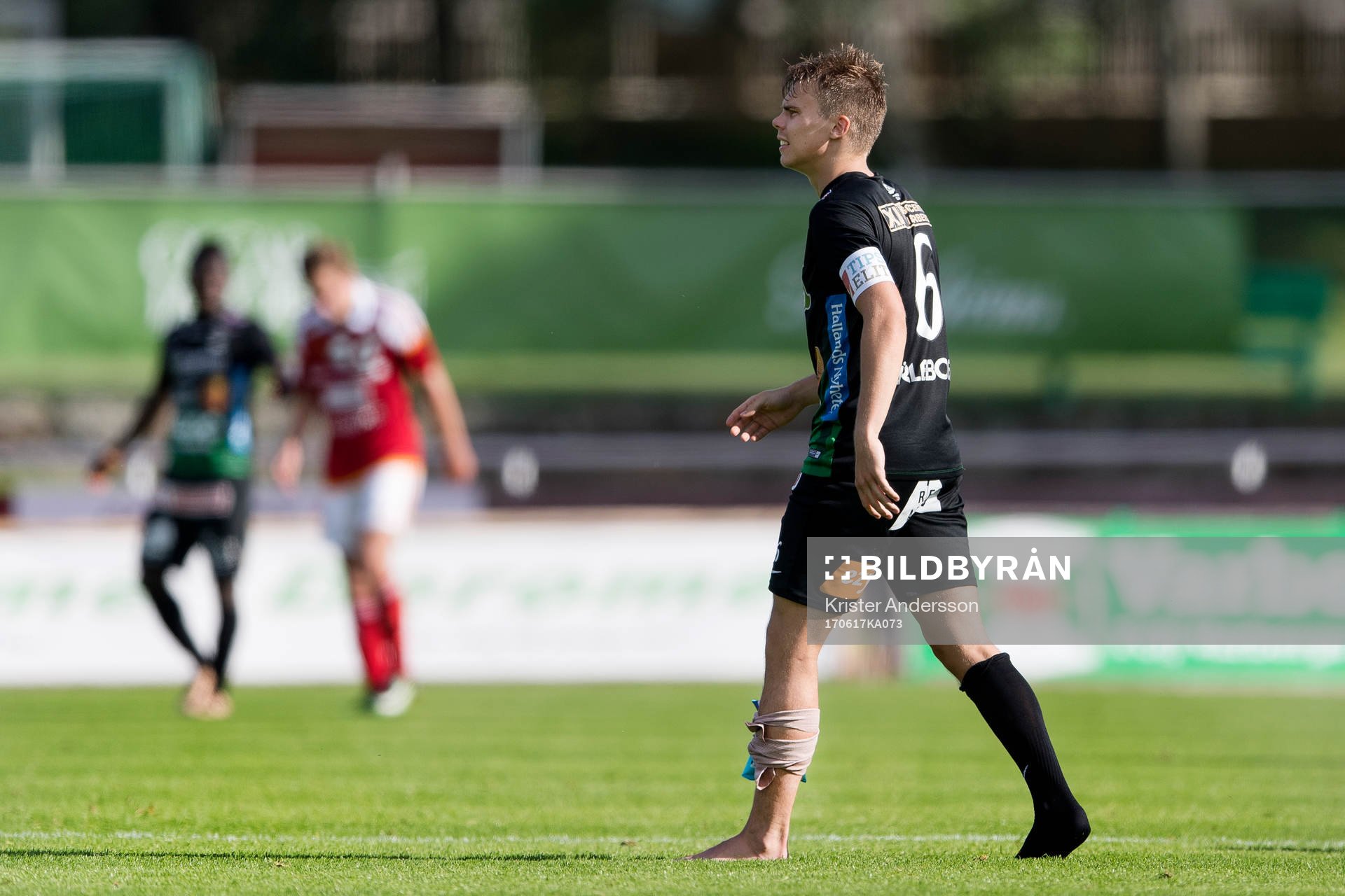 Varbergs Elias Andersson med lindat ben