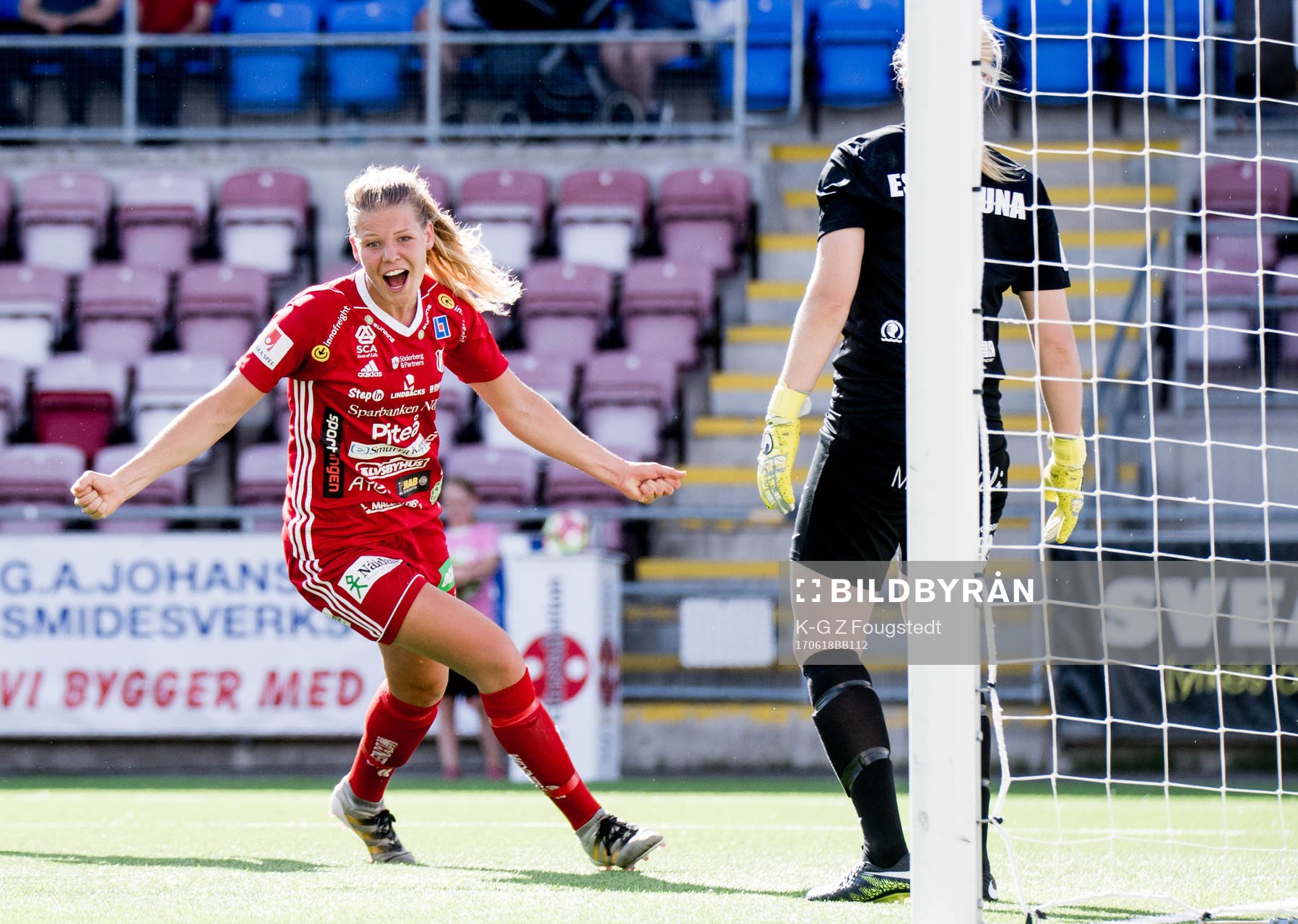 Piteås Nina Jakobsson jublar