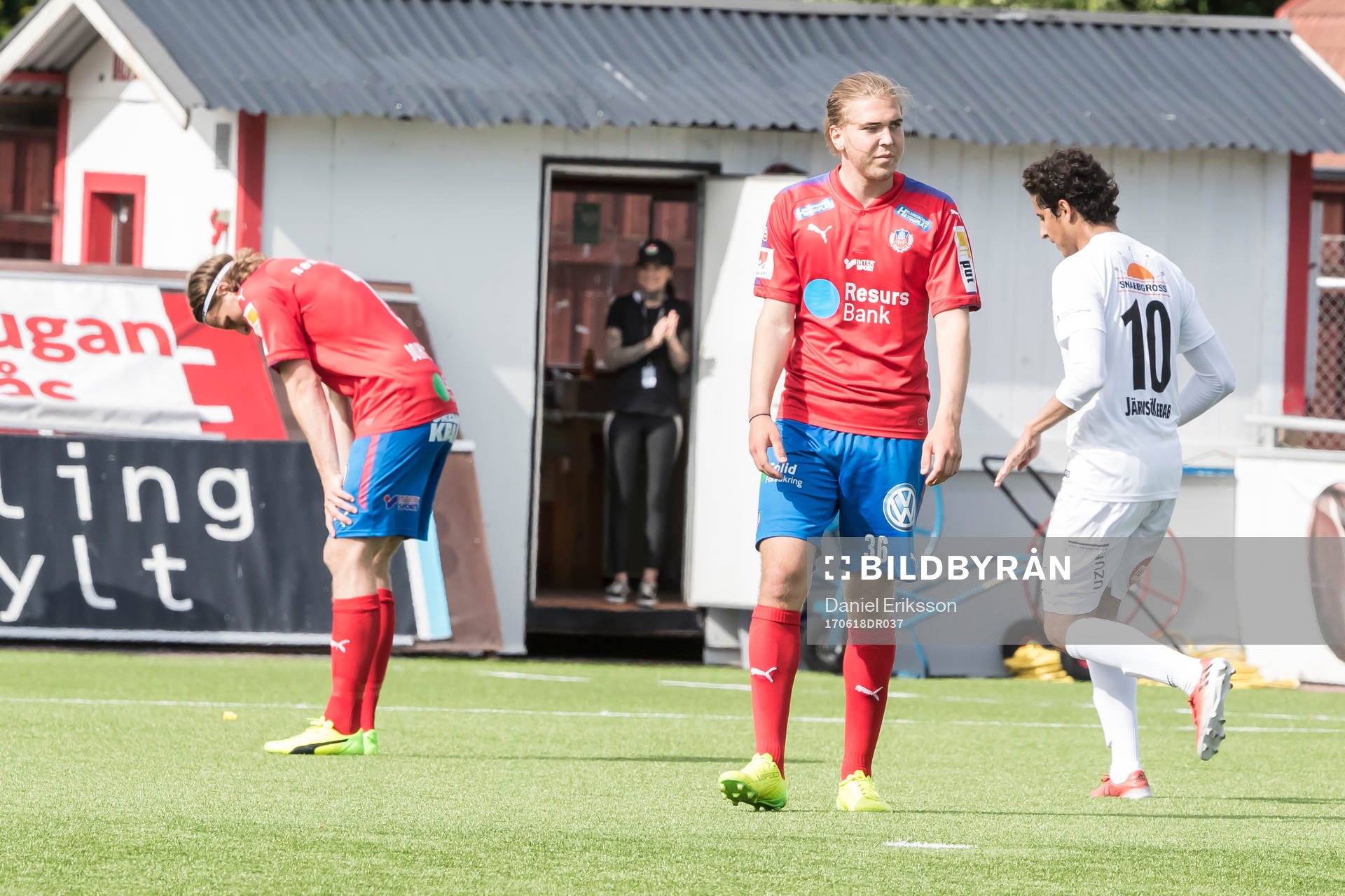 Helsingborgs Viktor Ljung och Charlie Weberg deppar i