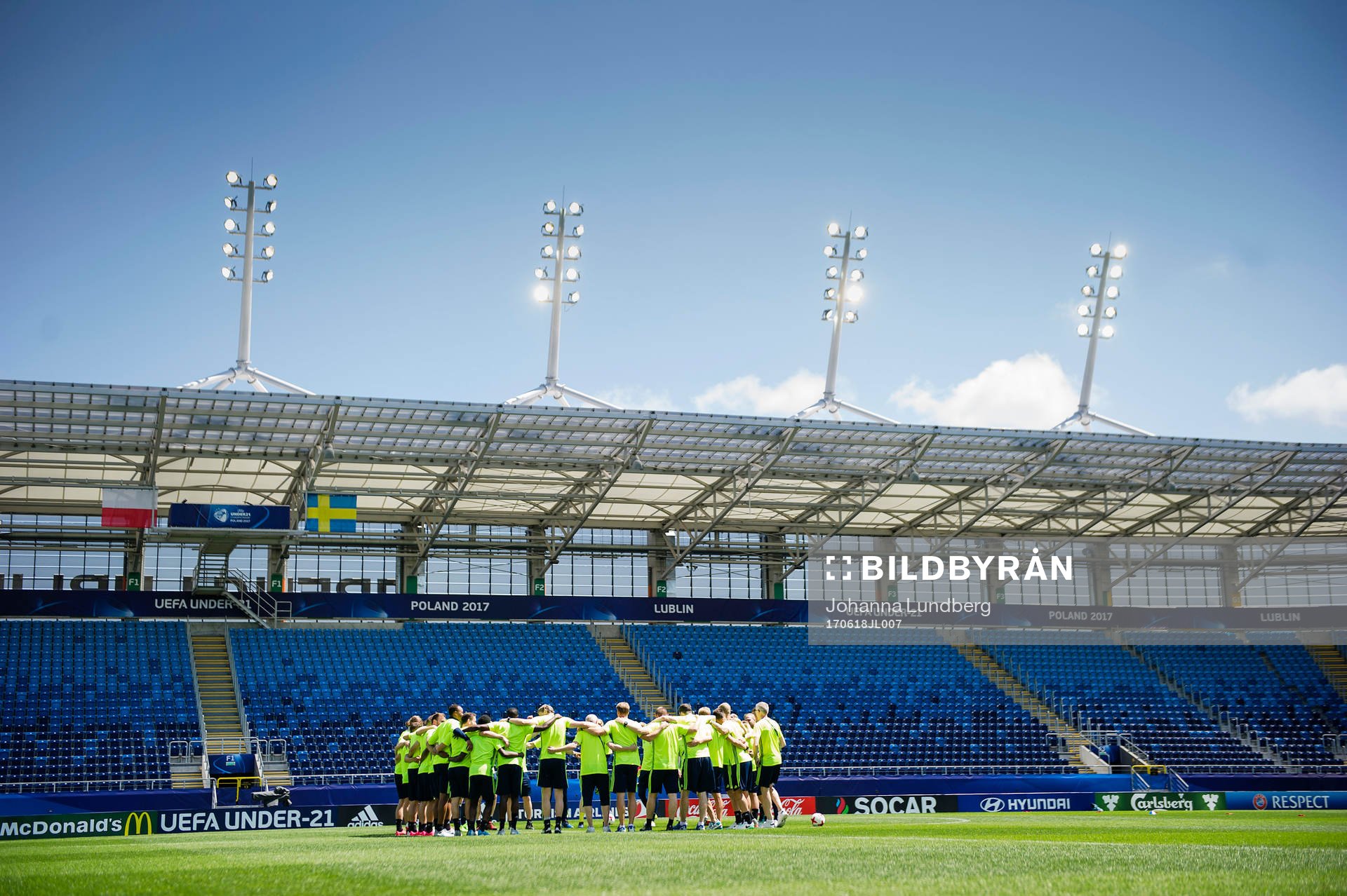 Spelarna samlas på Arena Lublin