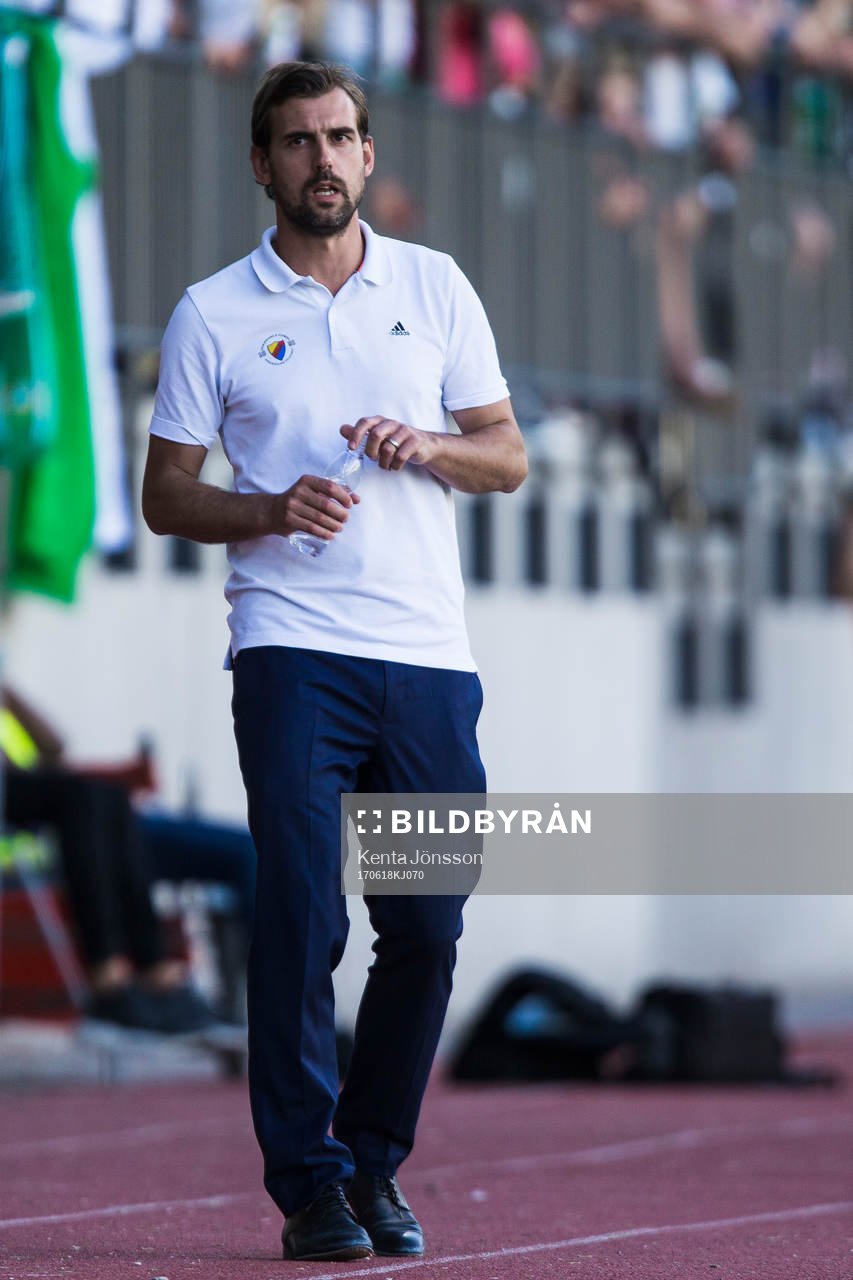 Djurgårdens tränare Joel Riddez