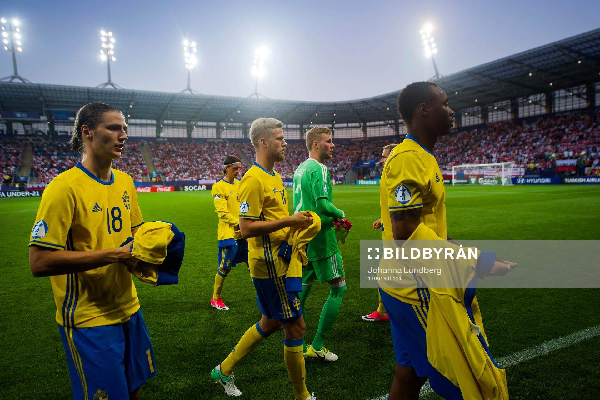 Sveriges Pawel Cibicki, Filip Dagerstål, målvakt Anton