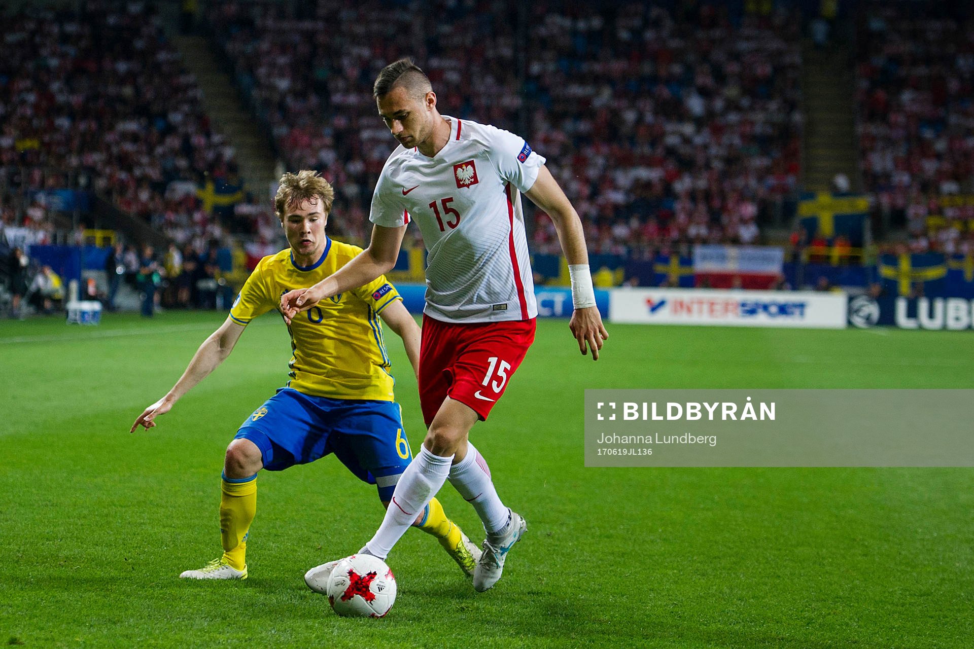 Sveriges Simon Tibbling  och Polens Jaroslaw Jach nder