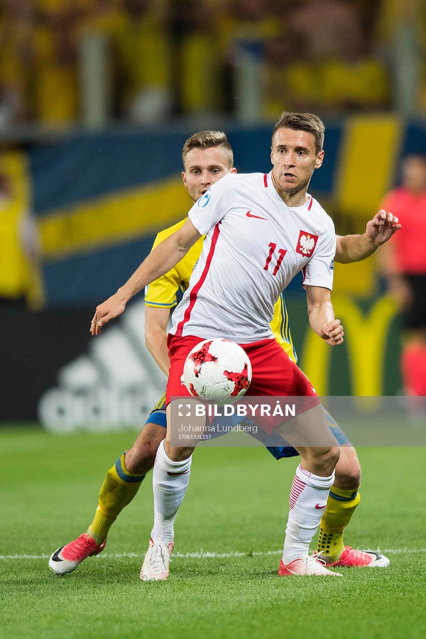Sveriges Adam Lundqvist och Polens Przemyslaw Frankowski