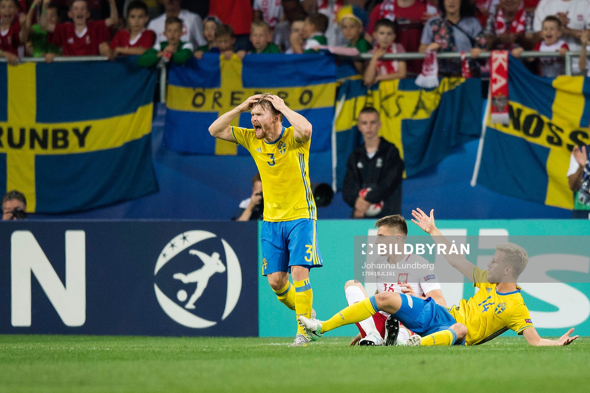 Sveriges Jacob Une Larsson och Filip Dagerstål reagerar