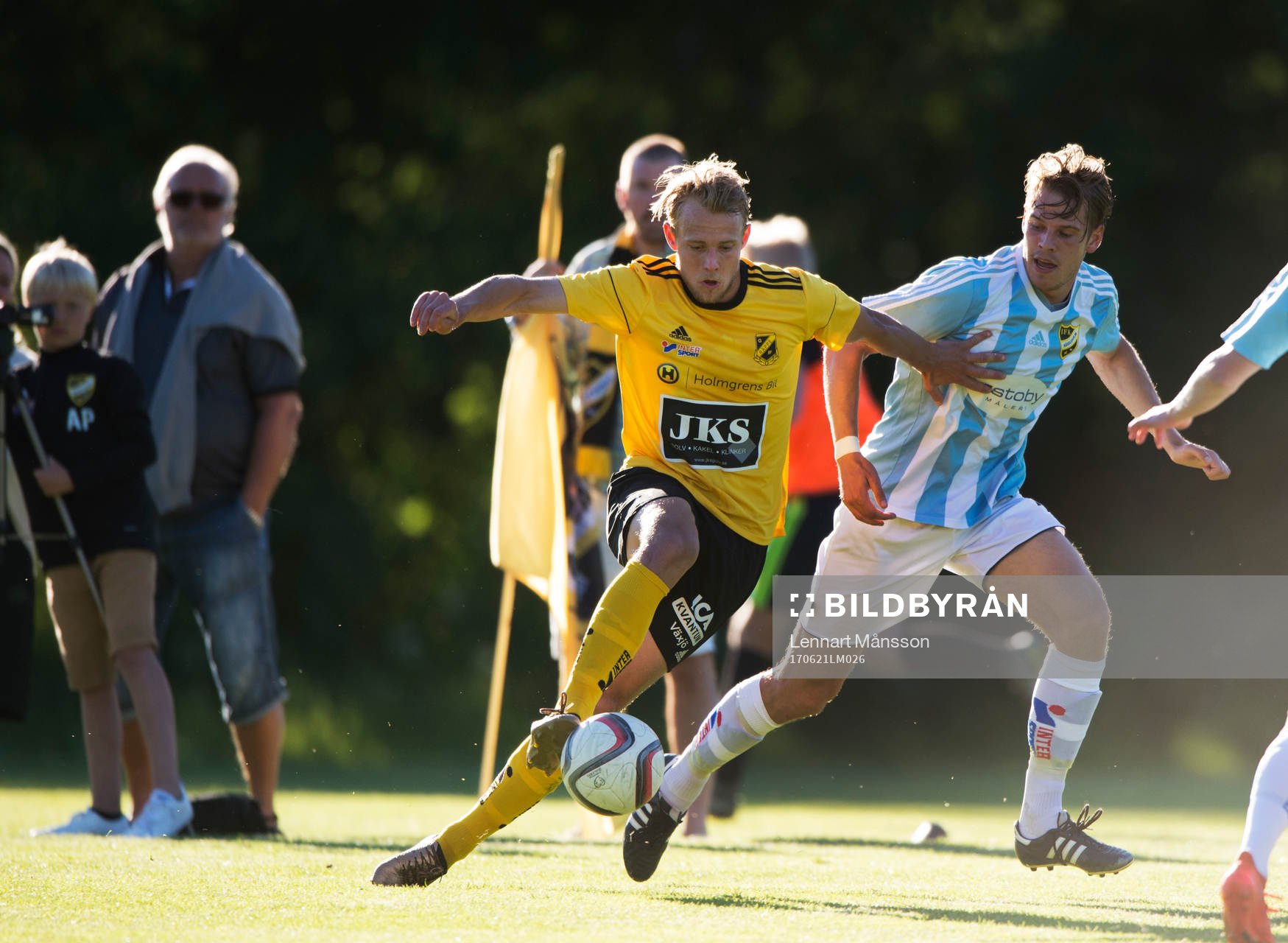 IFK Hässleholms  Filip Ranmo i matchen i division 2 mellan