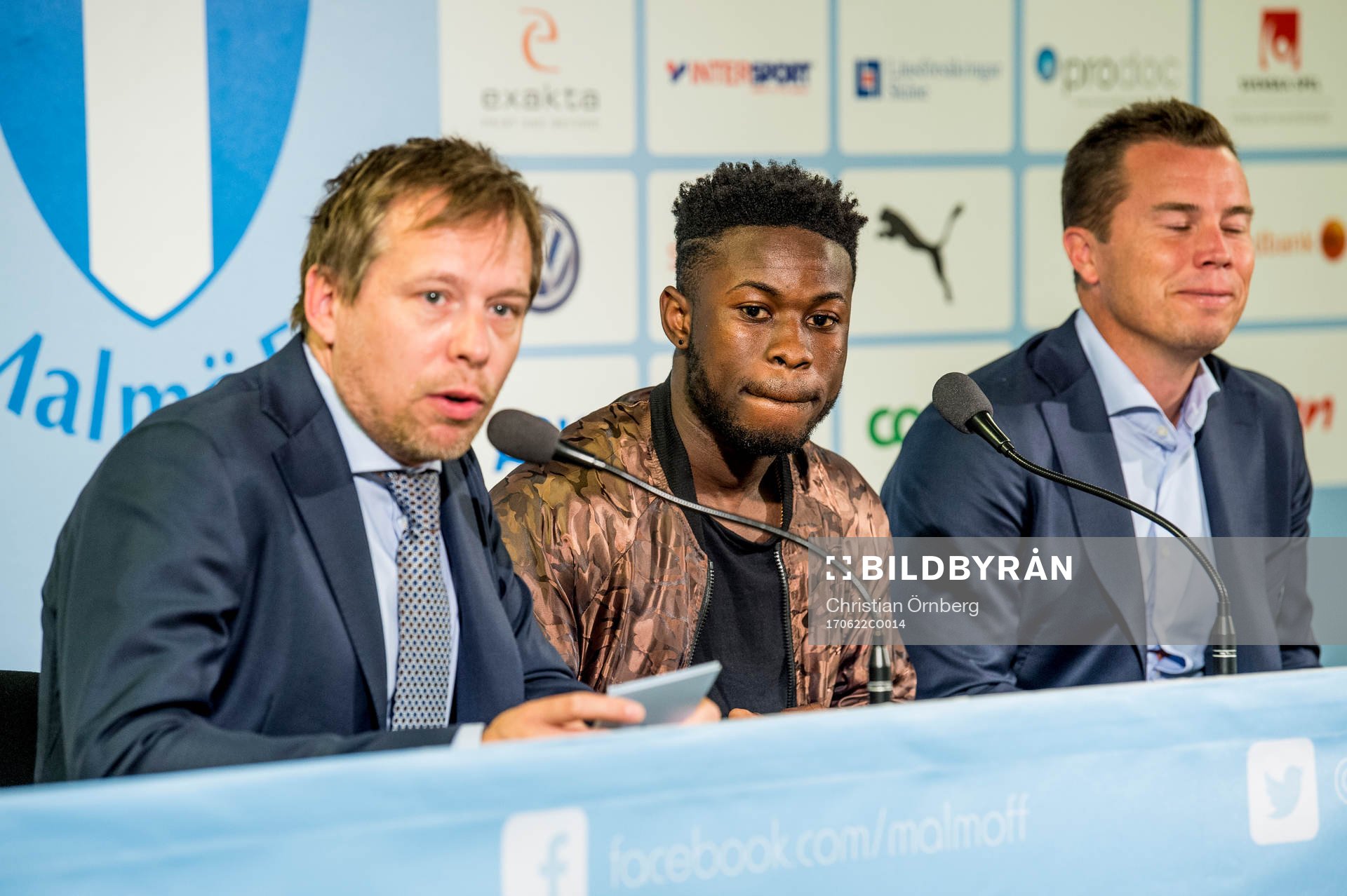 Malmö FFs presschef Peter Åhlander och sportchef Daniel
