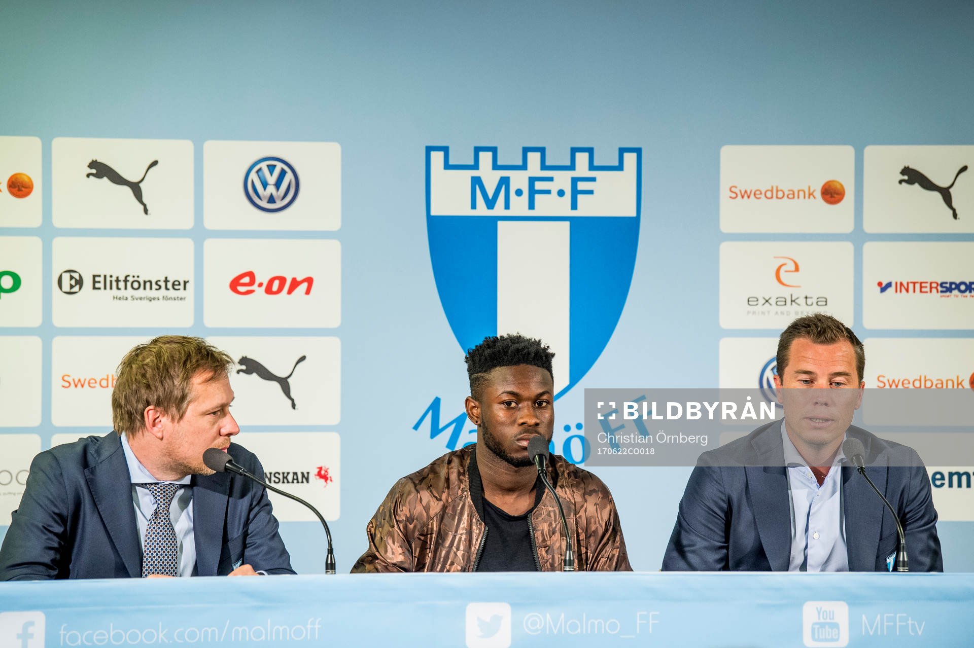 Malmö FFs presschef Peter Åhlander och sportchef Daniel