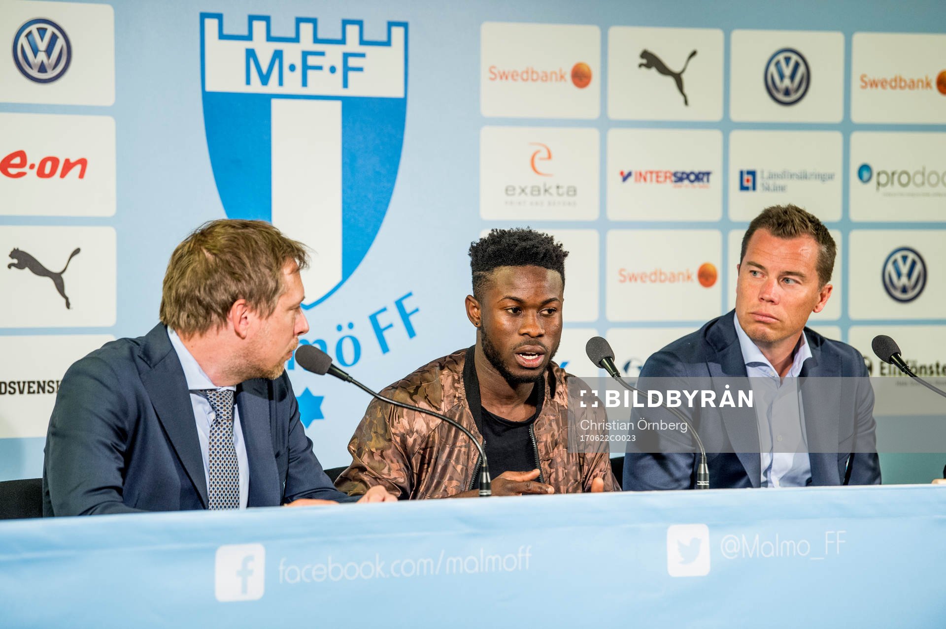 Malmö FFs presschef Peter Åhlander och sportchef Daniel