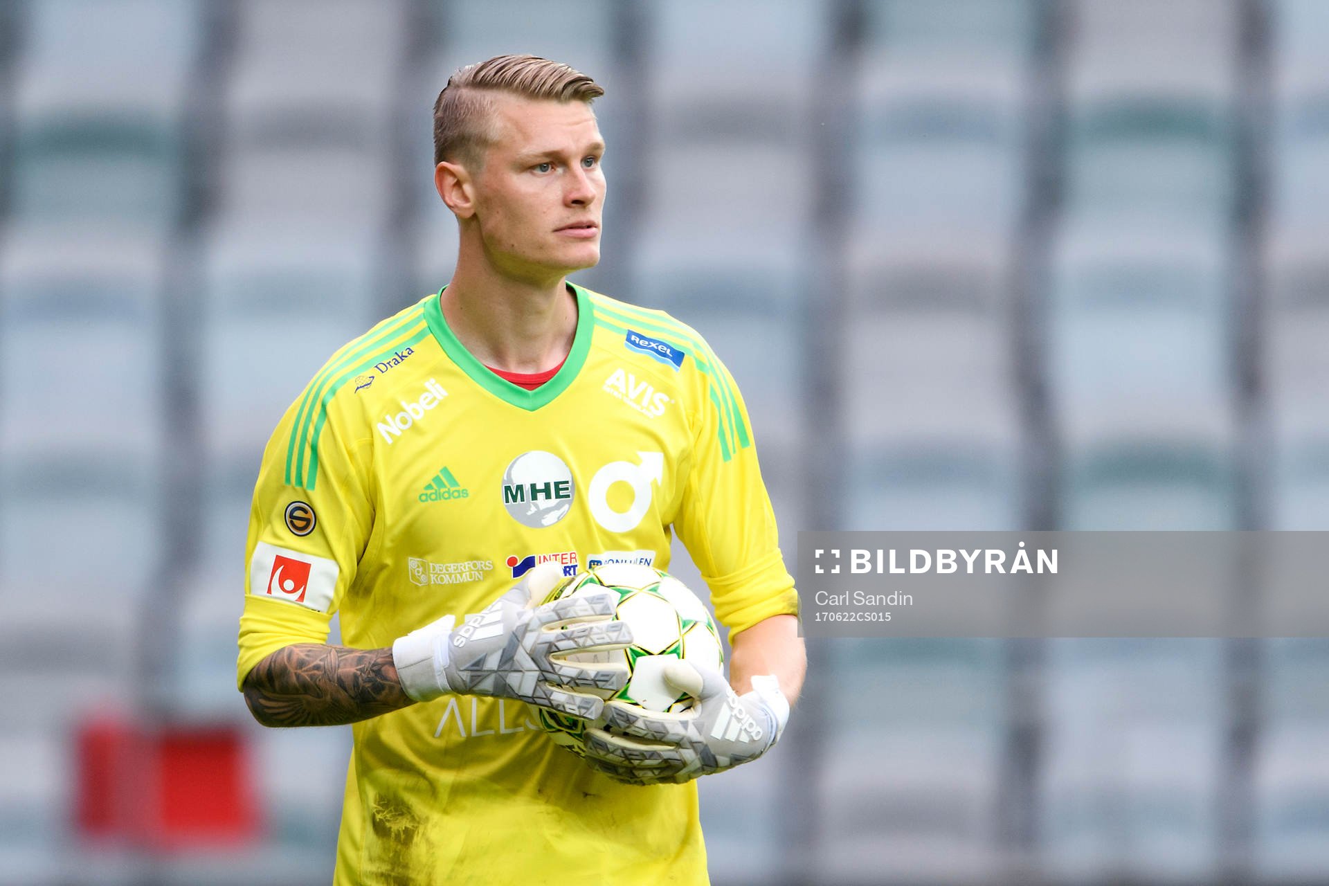 Degerfors målvakt Jesse Öst