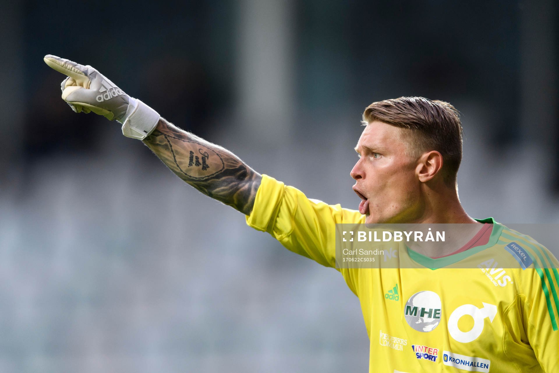 Degerfors målvakt Jesse Öst