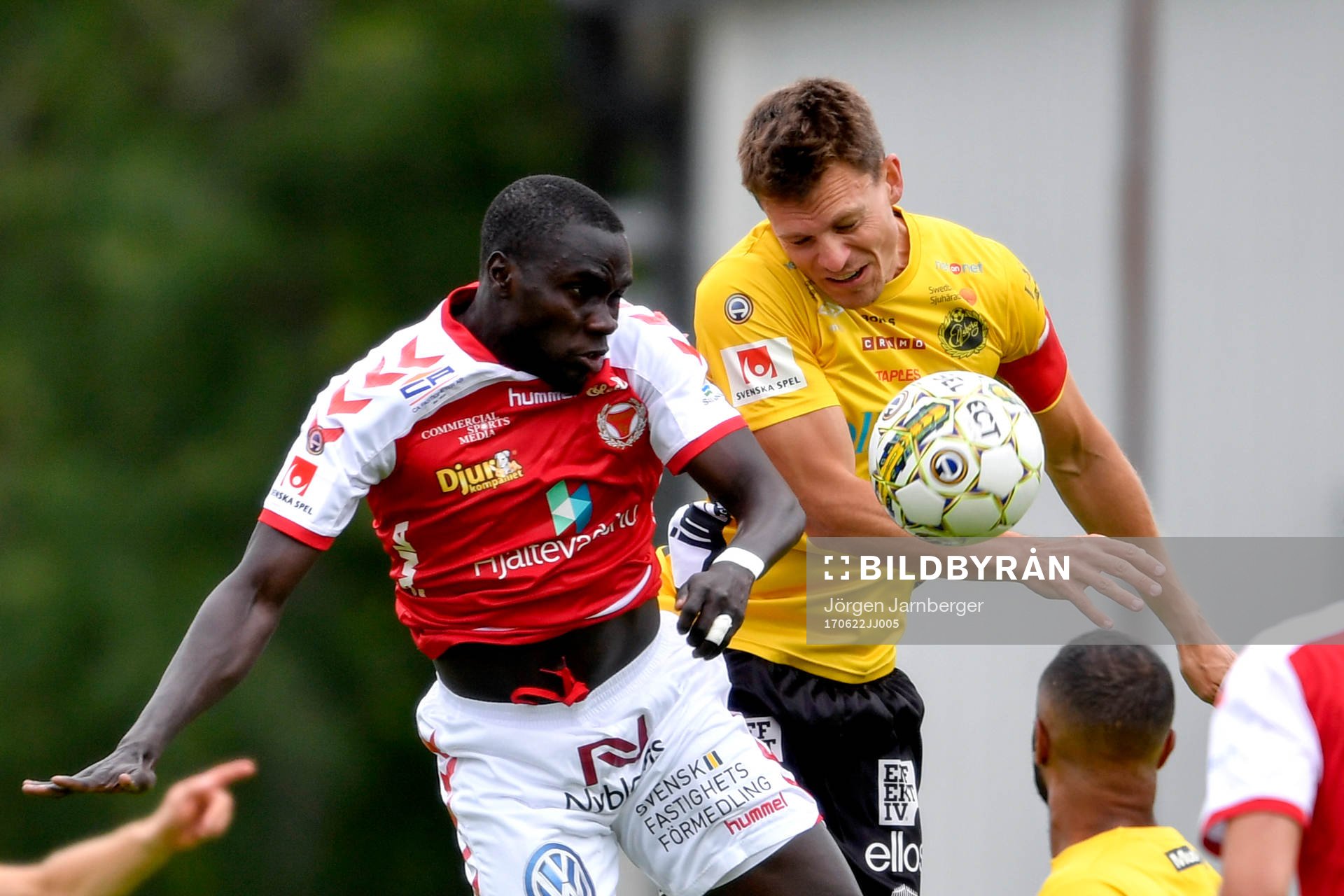 Elfsborgs Jörgen Horn och Kalmars Papa Alioune Diouf