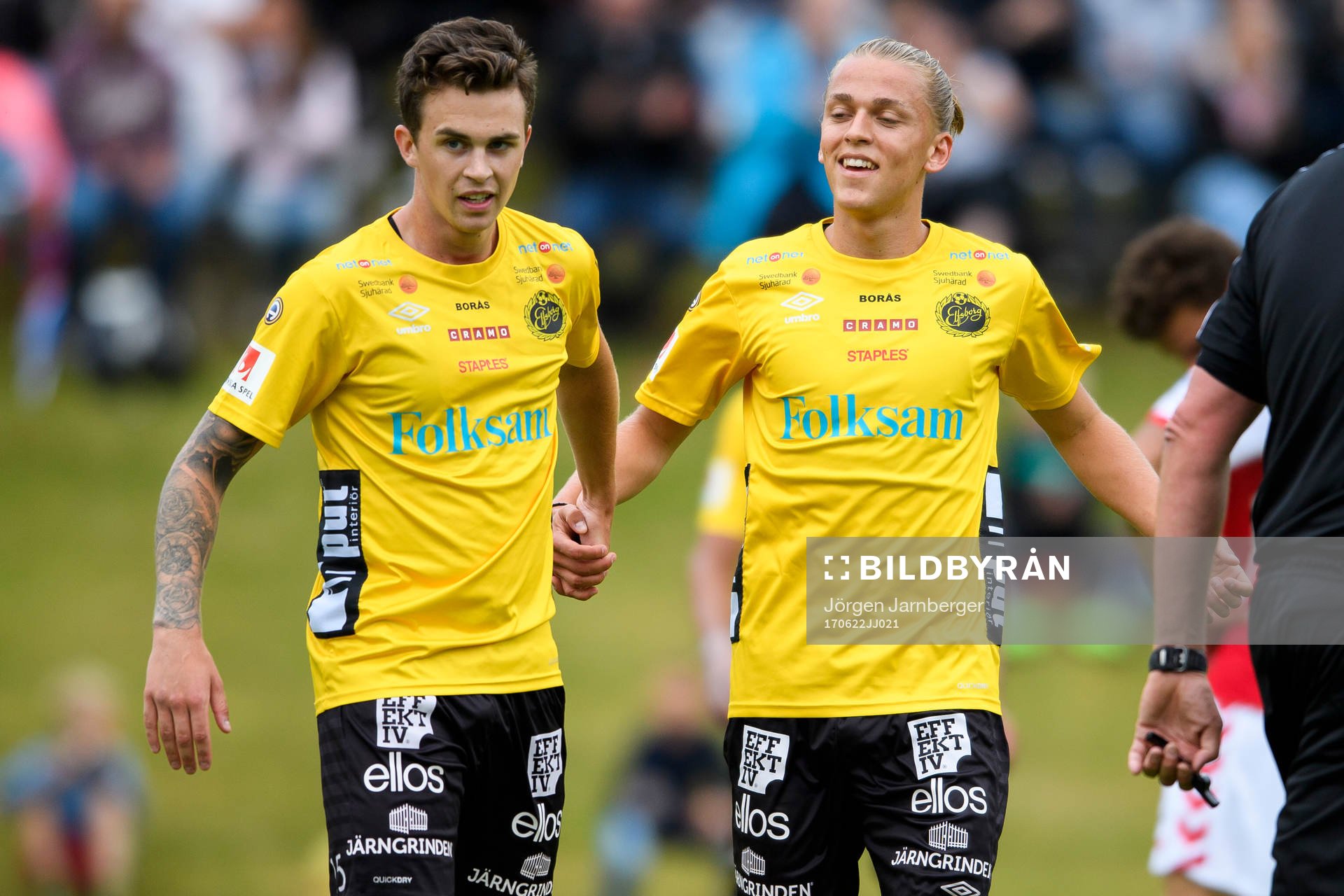 Elfsborgs Rasmus Rosenqvist och Jesper Karlsson jublar