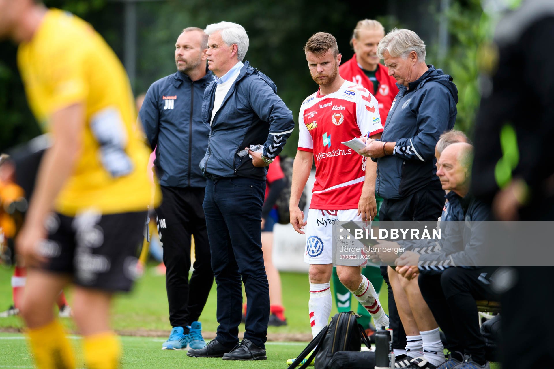 Kalmars tränare Nanne Bergstrand och Kalmars assisterende