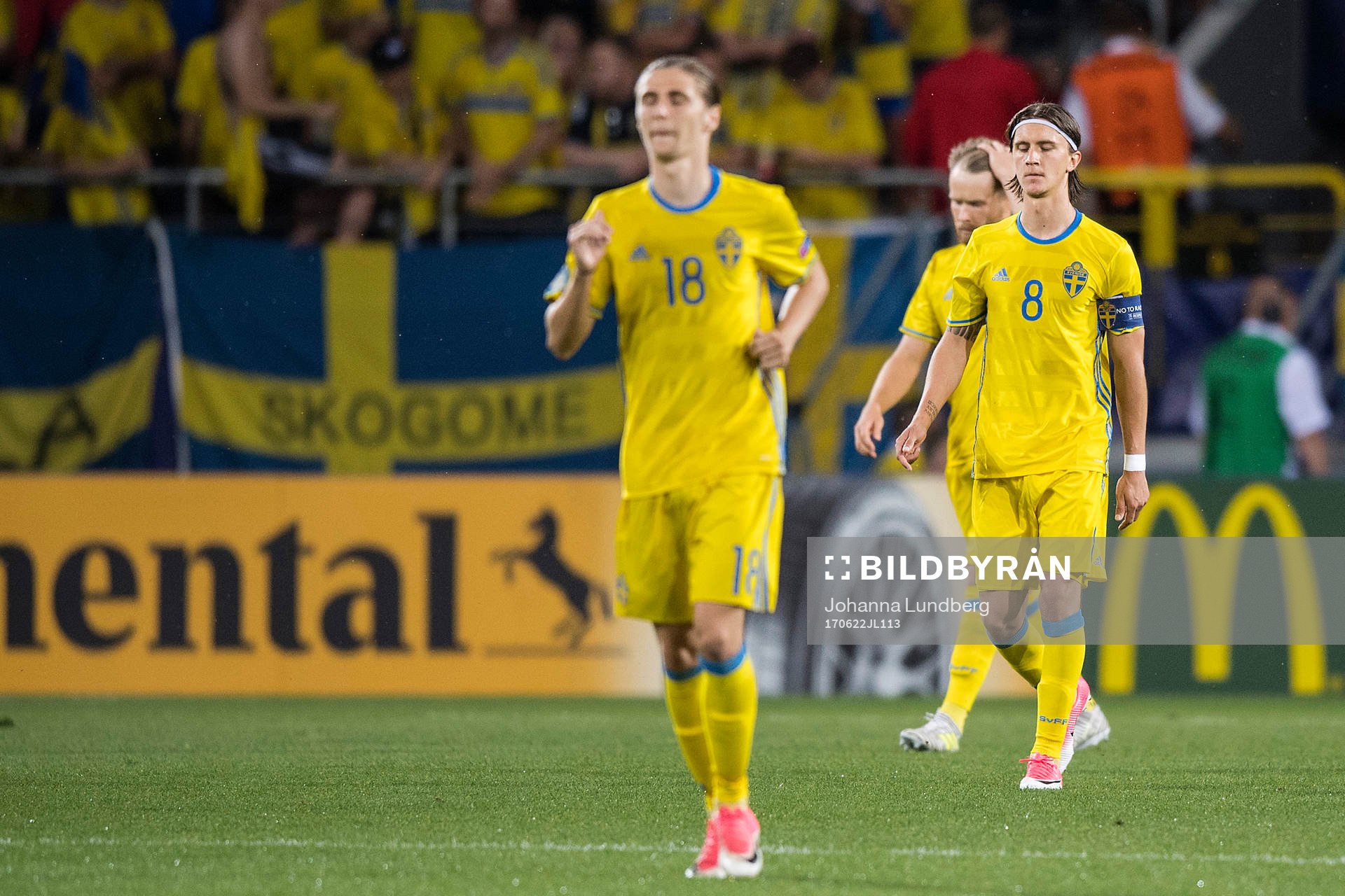Sveriges Pawel Cibicki, Jacob Une Larsson och Kristoffer