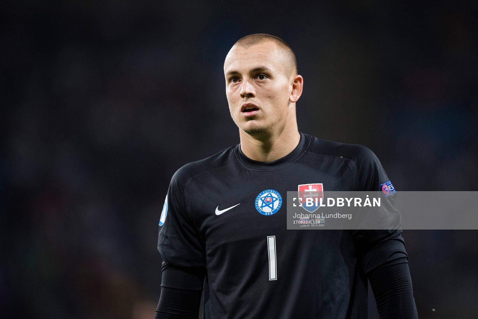 Slovakiens målvakt Adrian Chovan