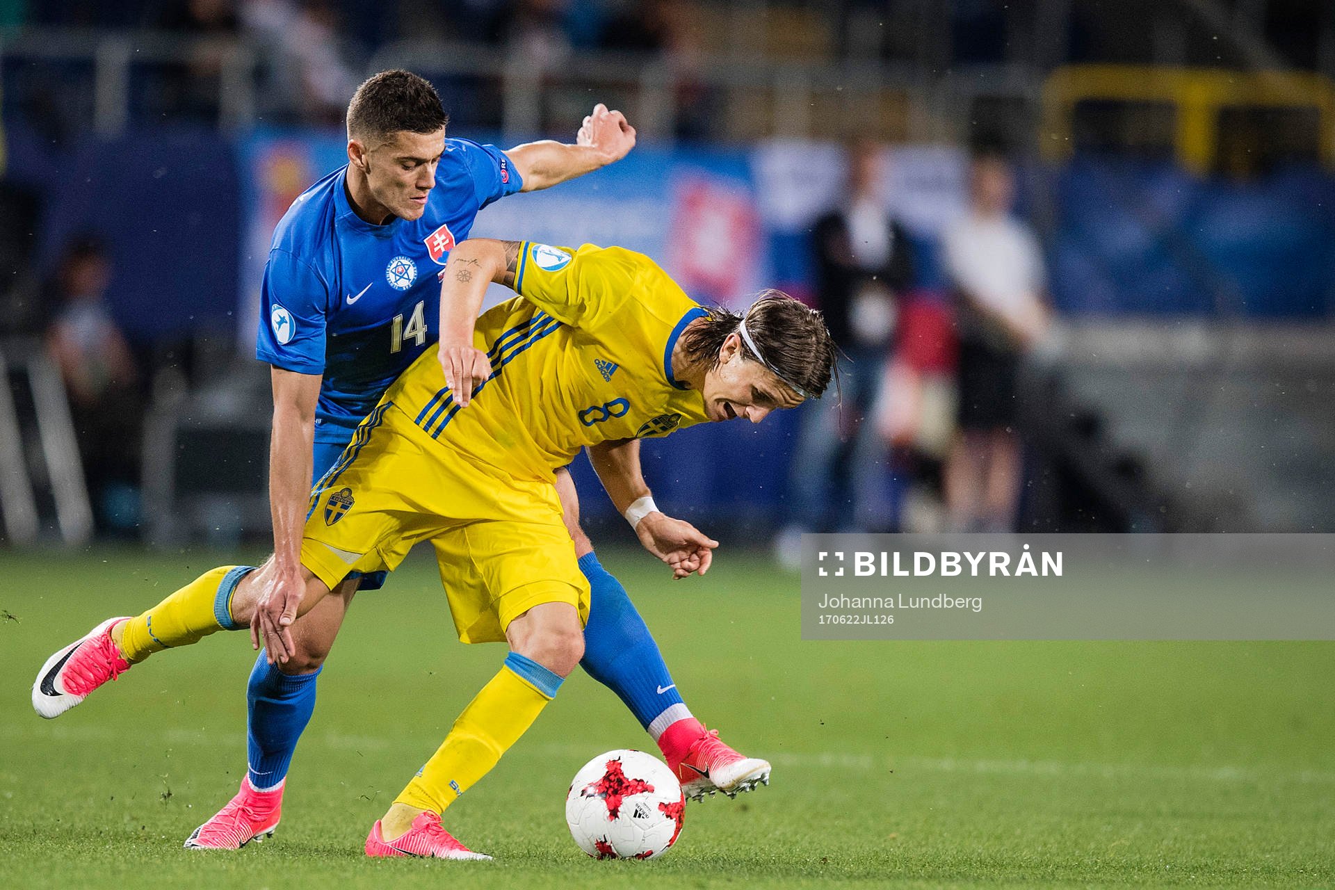 Slovakiens Robert Mazan och Sveriges Kristoffer Olsson