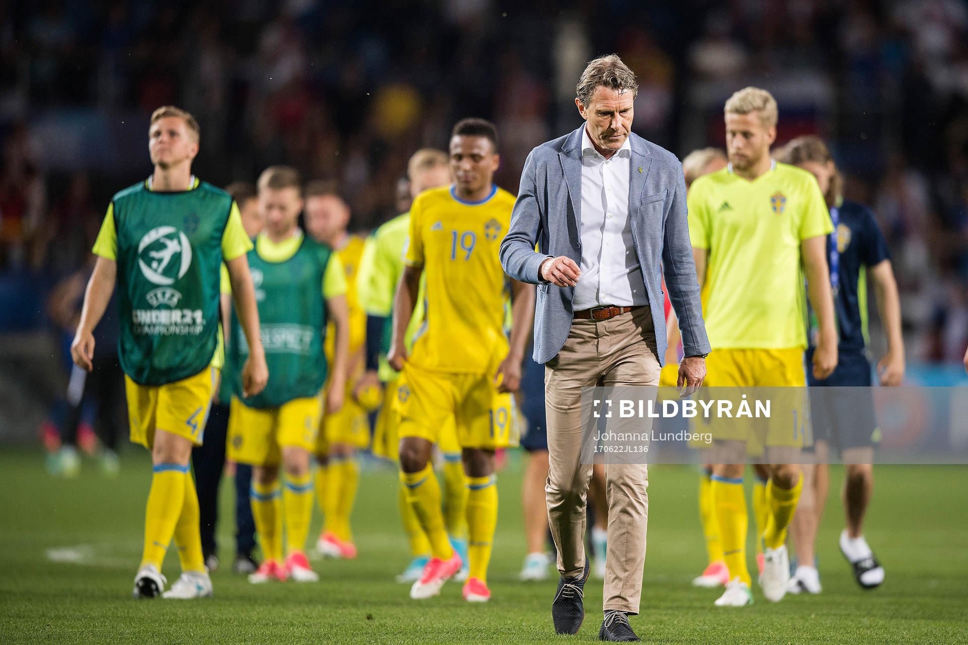 Sveriges förbundskapten Håkan Ericson deppar