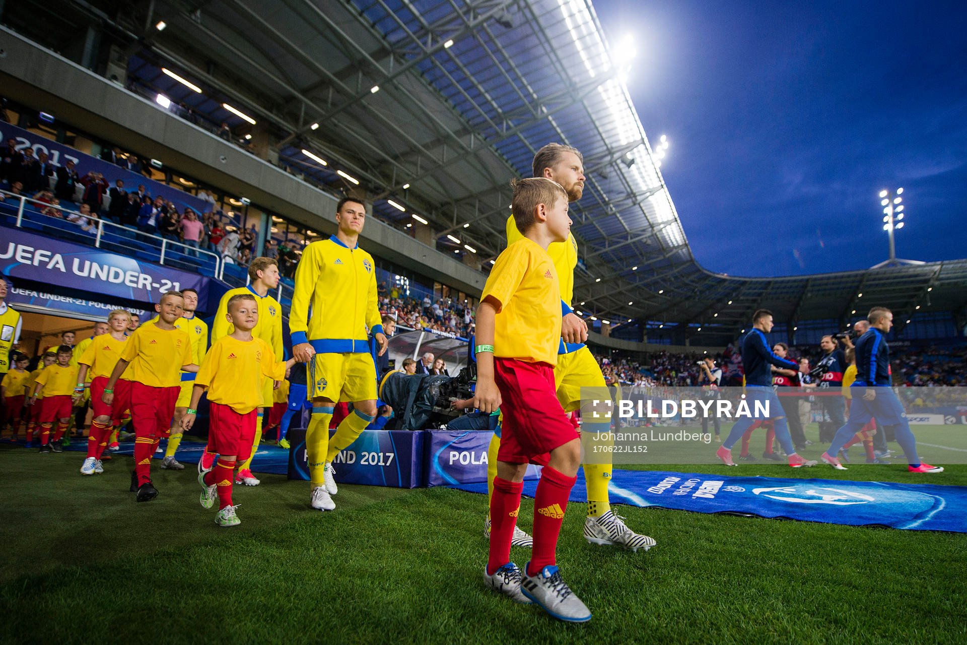 Sveriges Jacob Une Larsson, Melker Hallberg och Alexander