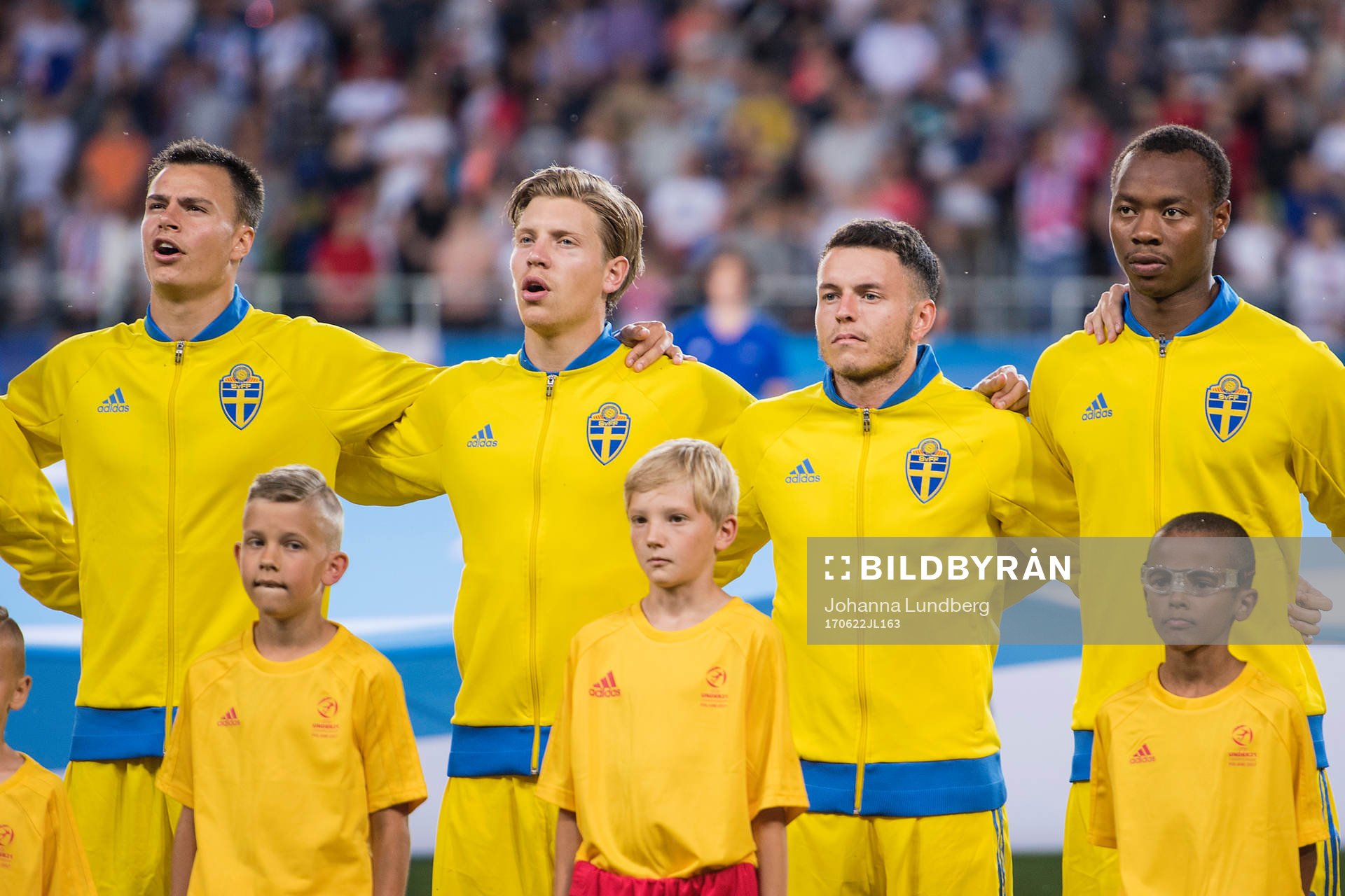 Sveriges Carlos Strandberg, Kerim Mrabti och Alexander