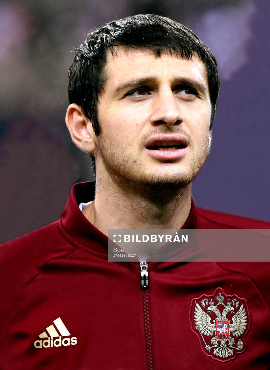 Fotboll, VM 2018, Porträtt, Ryssland: Alan Yelizbarovich Dzagoev, Ryssland, poserar för ett porträtt den 26 juni 2017