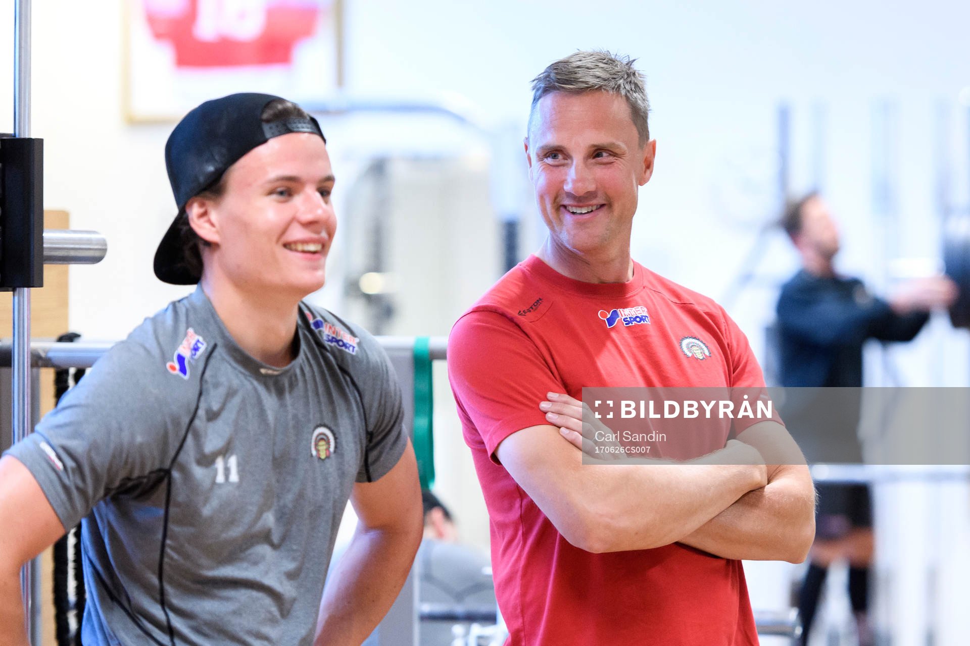 Victor Olofsson och tränare Roger Rönnberg