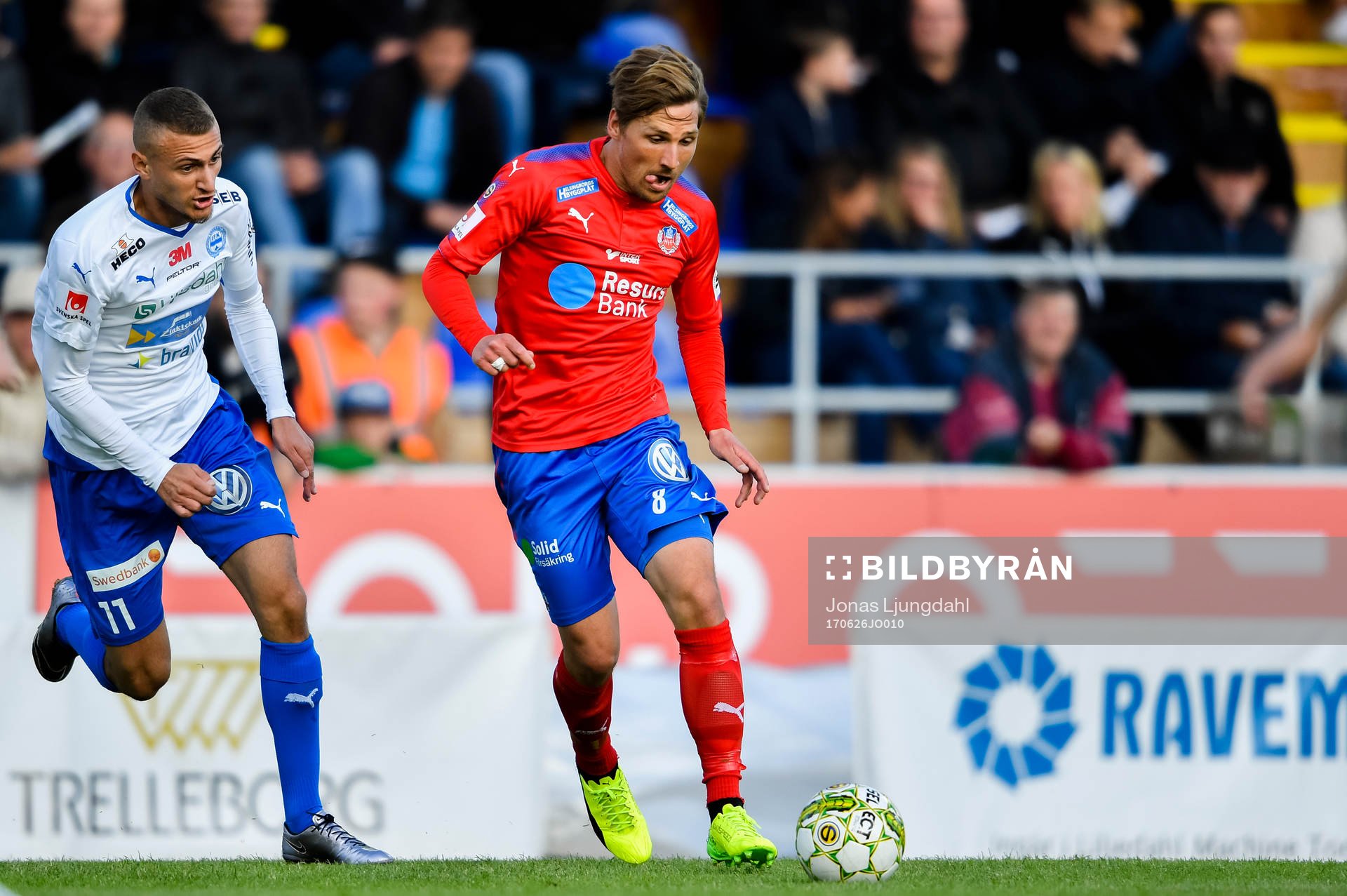 Värnamos Gentrit Citaku och Helsingborgs Martin Christensen